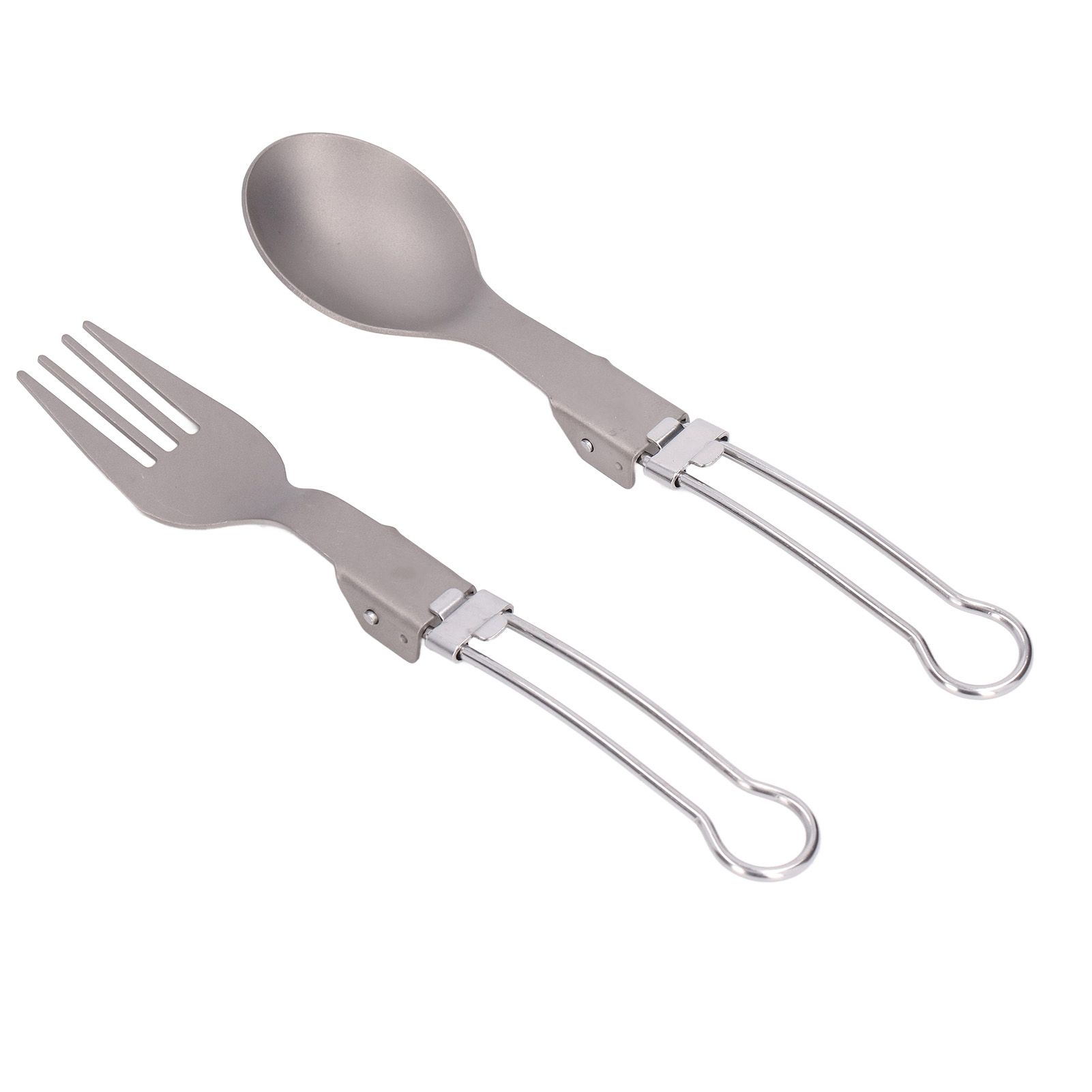 Camping Cutlery Set Camping Foldable Spoon Fork Portable Travel Tableware for Outdoor Picnic - Image 8