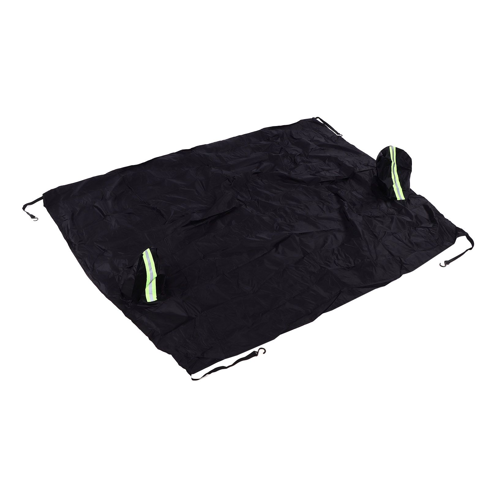 Windshield Cover Waterproof Snowproof Large Coverage Area Universal Windshield Protector with Reflective StripsBlack - Image 3