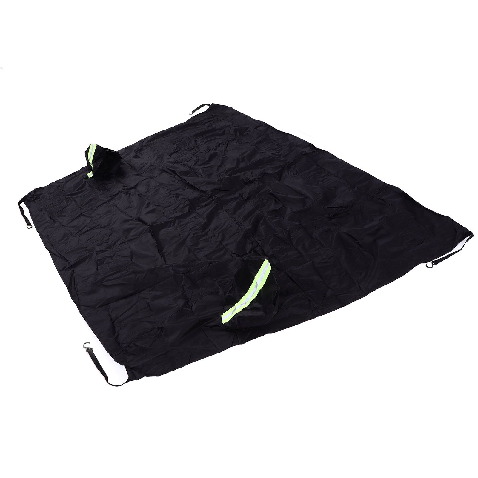 Windshield Cover Waterproof Snowproof Large Coverage Area Universal Windshield Protector with Reflective StripsBlack - Image 4