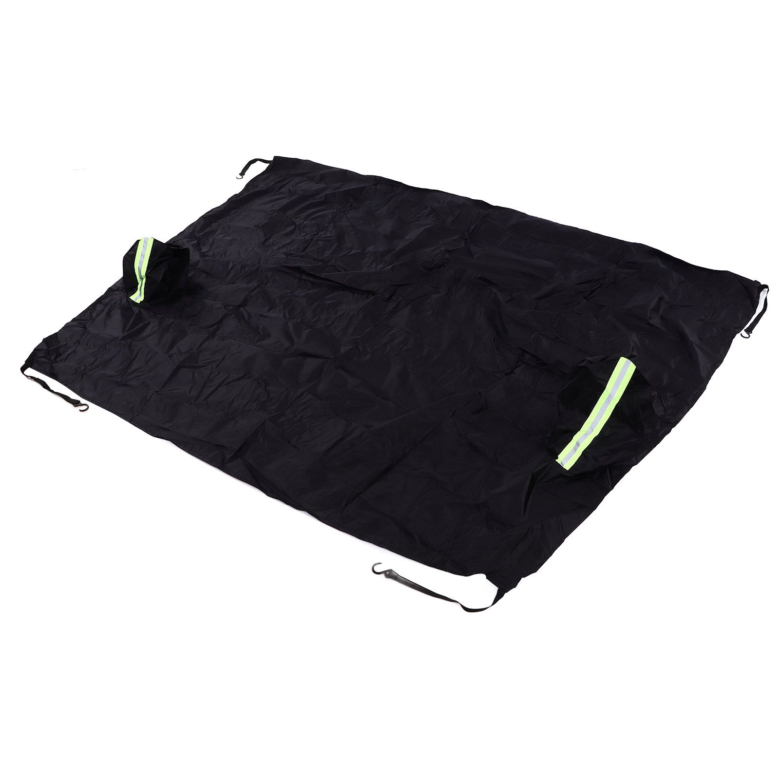 Windshield Cover Waterproof Snowproof Large Coverage Area Universal Windshield Protector with Reflective StripsBlack - Image 5