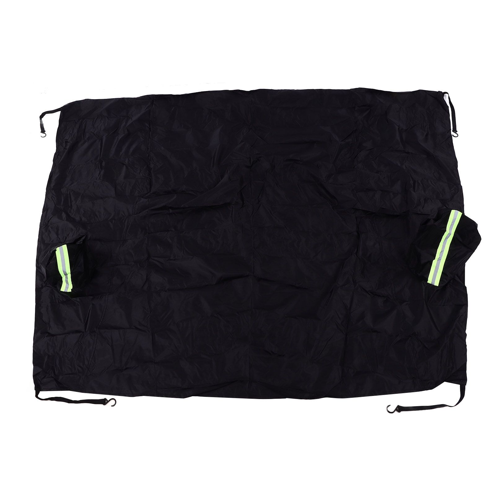 Windshield Cover Waterproof Snowproof Large Coverage Area Universal Windshield Protector with Reflective StripsBlack - Image 6