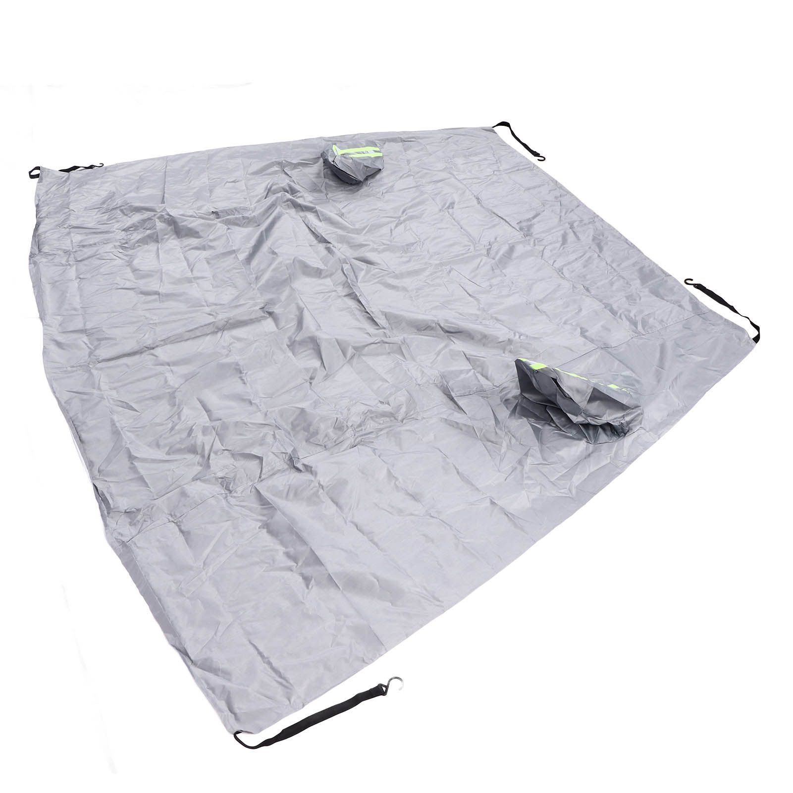 Windshield Cover Waterproof Snowproof Large Coverage Area Universal Windshield Protector with Reflective StripsGrey - Image 2