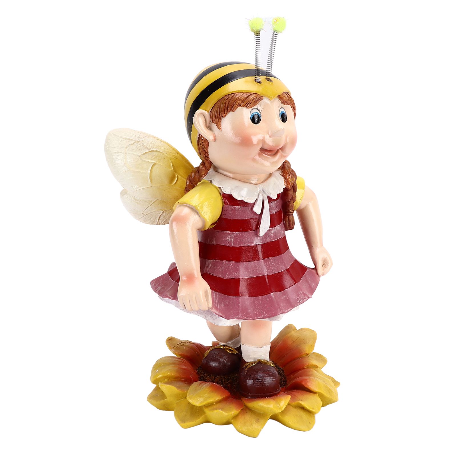 Garden Resin Ornament Cartoon Bee Waterproof Pastoral Style Outdoor Statue for Courtyard Indoor - Image 2