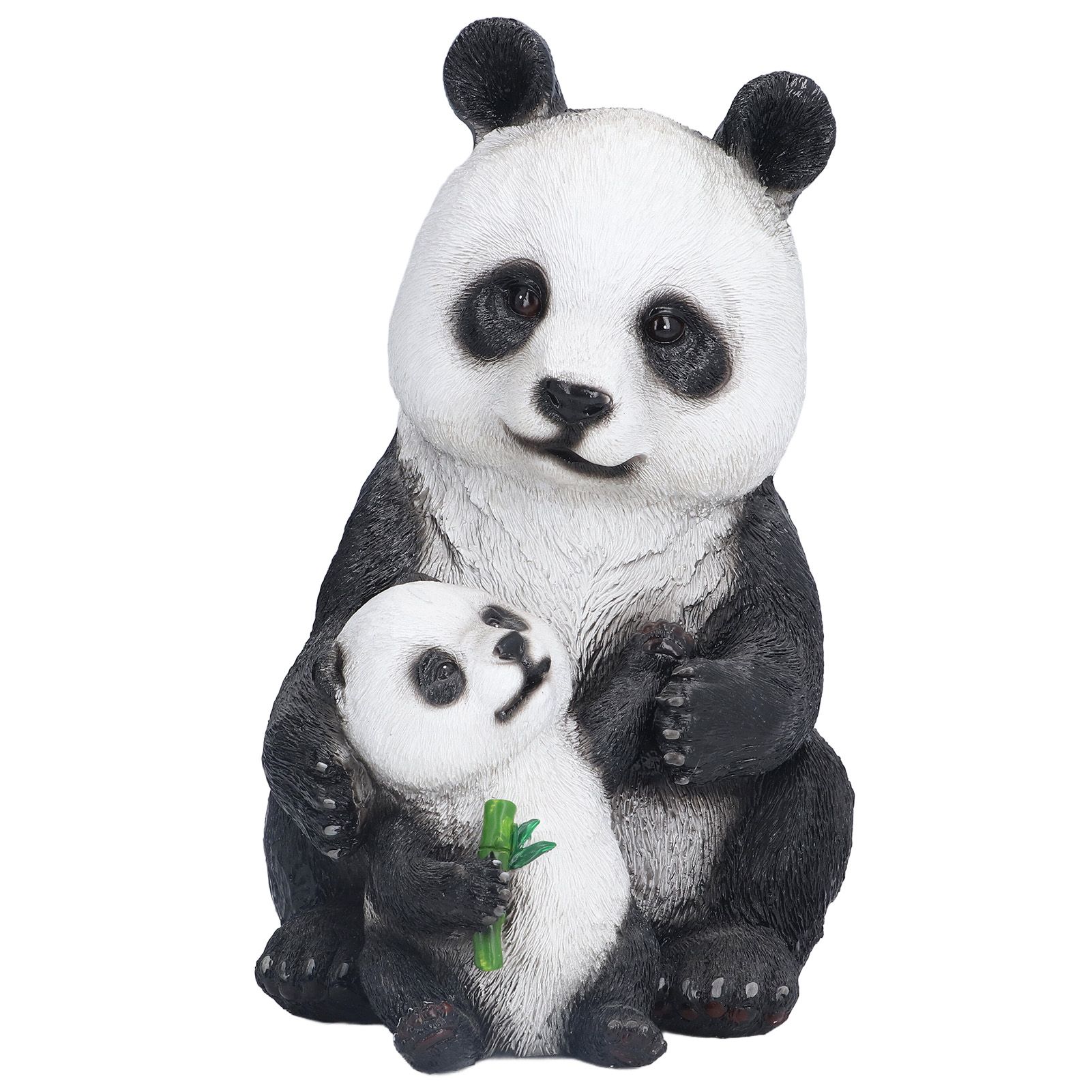 Simulation Panda Ornaments Synthetic Resin Bear Ornaments for Garden Lawn Desk Decoration - Image 1