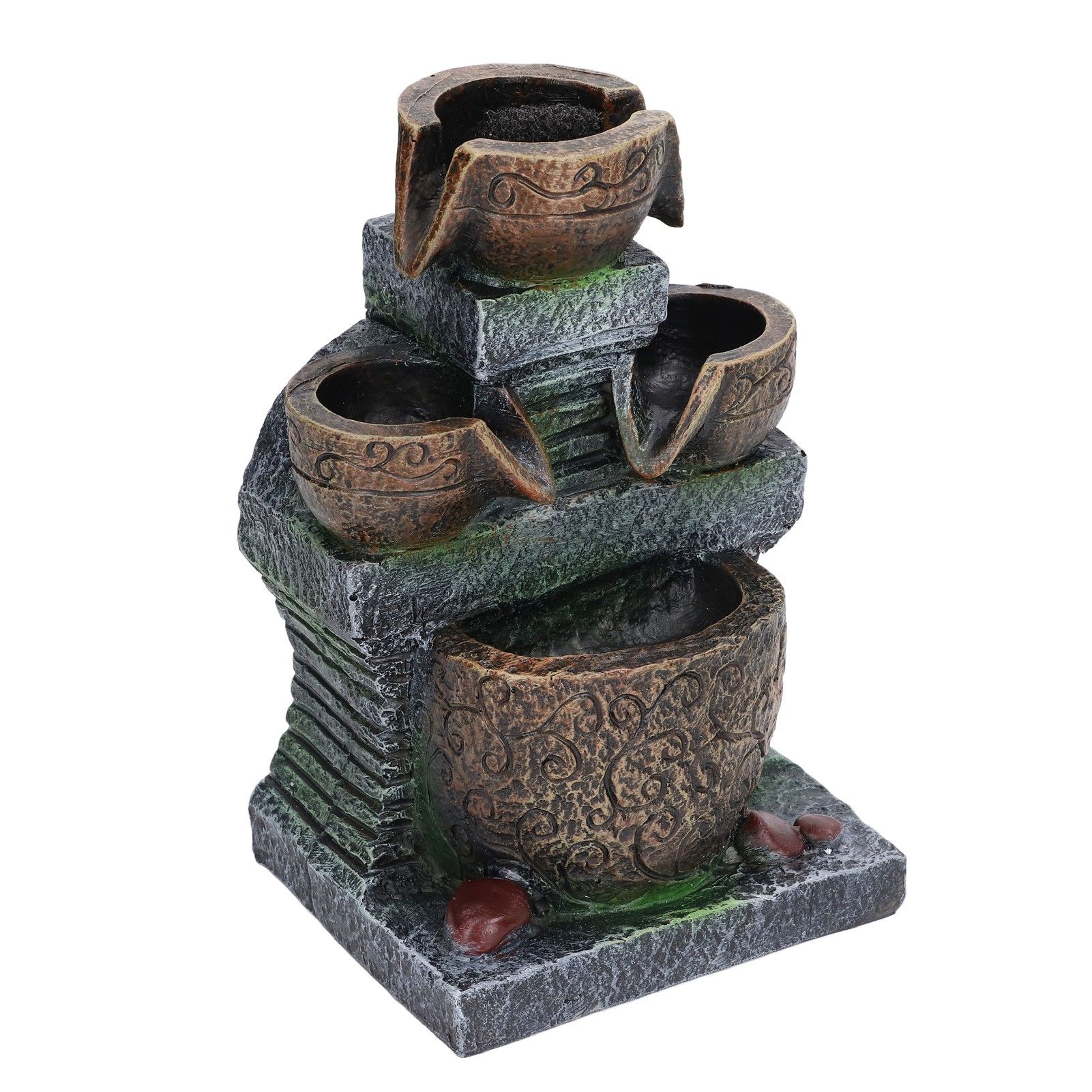 Indoor Fountain Three Layer Design USB Power Elegant Style Fashionable Decorative Home Ornaments for Office 5V - Image 2