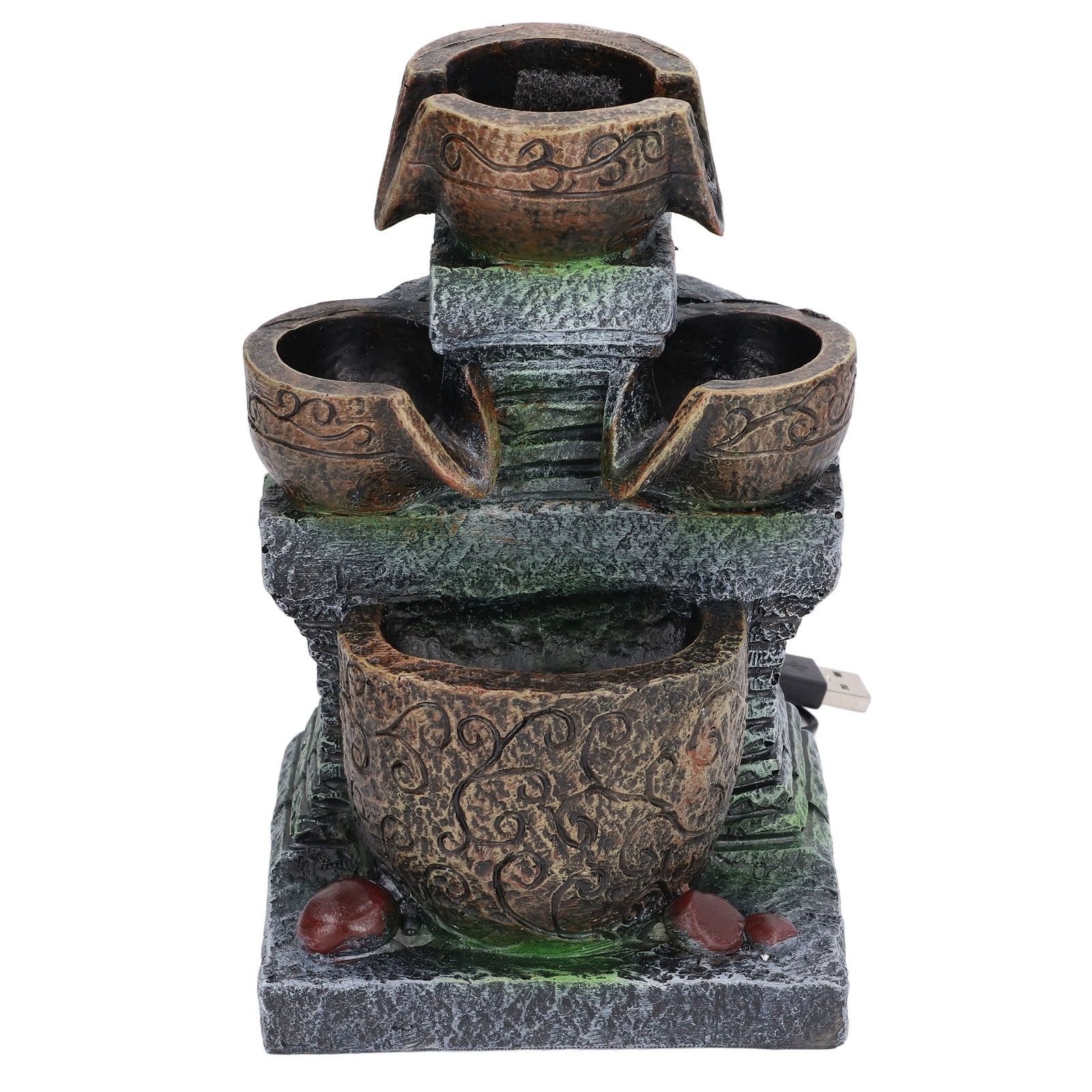 Indoor Fountain Three Layer Design USB Power Elegant Style Fashionable Decorative Home Ornaments for Office 5V - Image 8