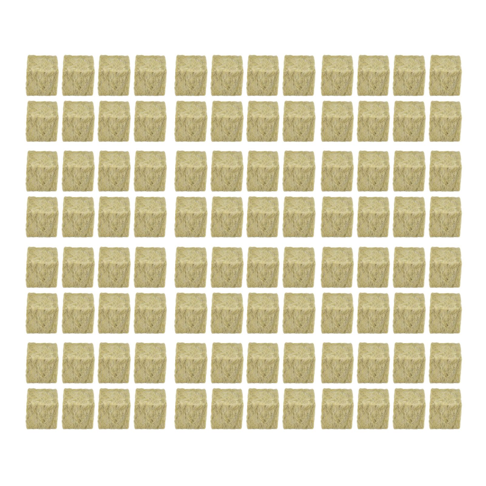 96PCS Plant Seedling Block Stonewool Grow Block Starter Plugs Garden Seedling Block for Agricultural - Image 1