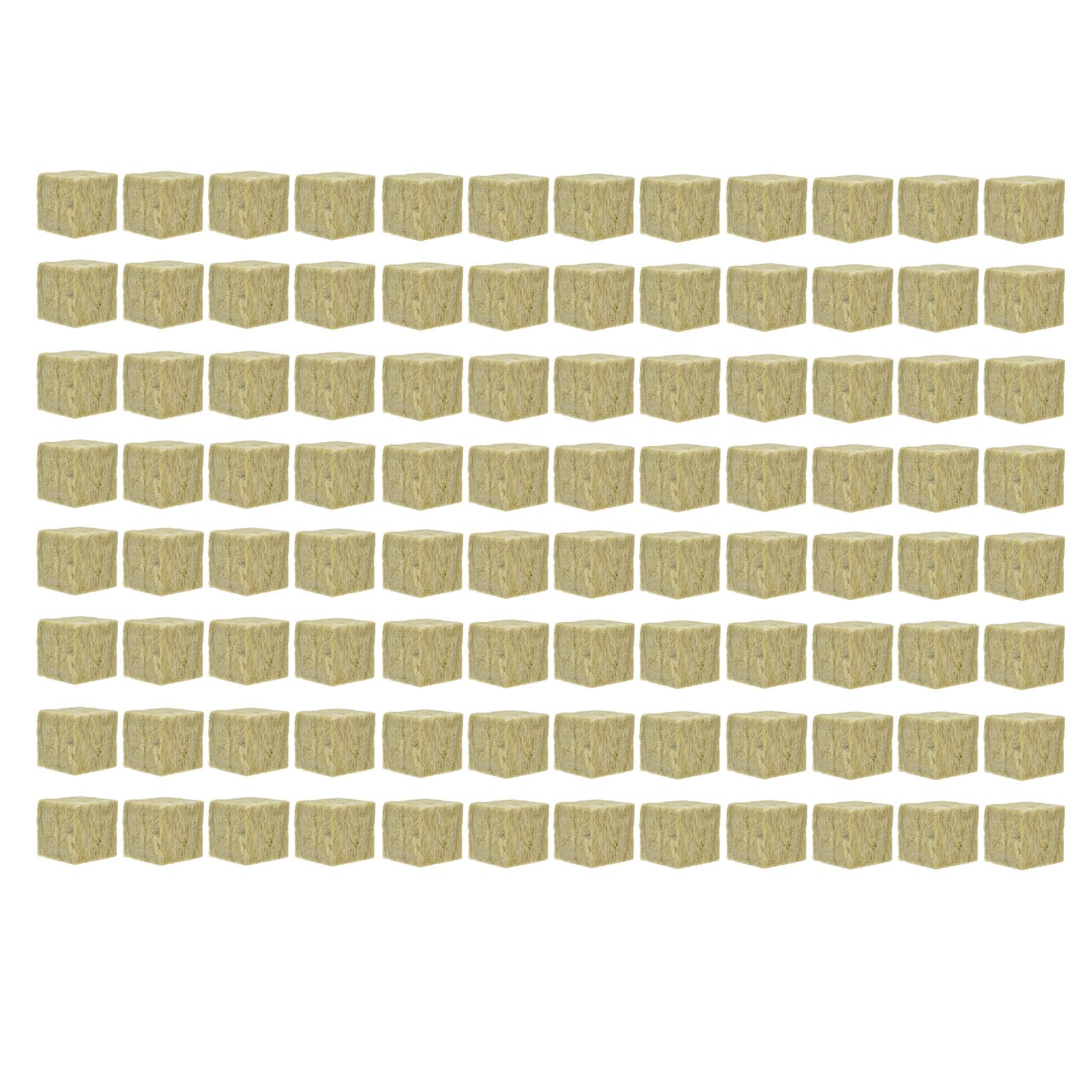 96PCS Plant Seedling Block Stonewool Grow Block Starter Plugs Garden Seedling Block for Agricultural - Image 3
