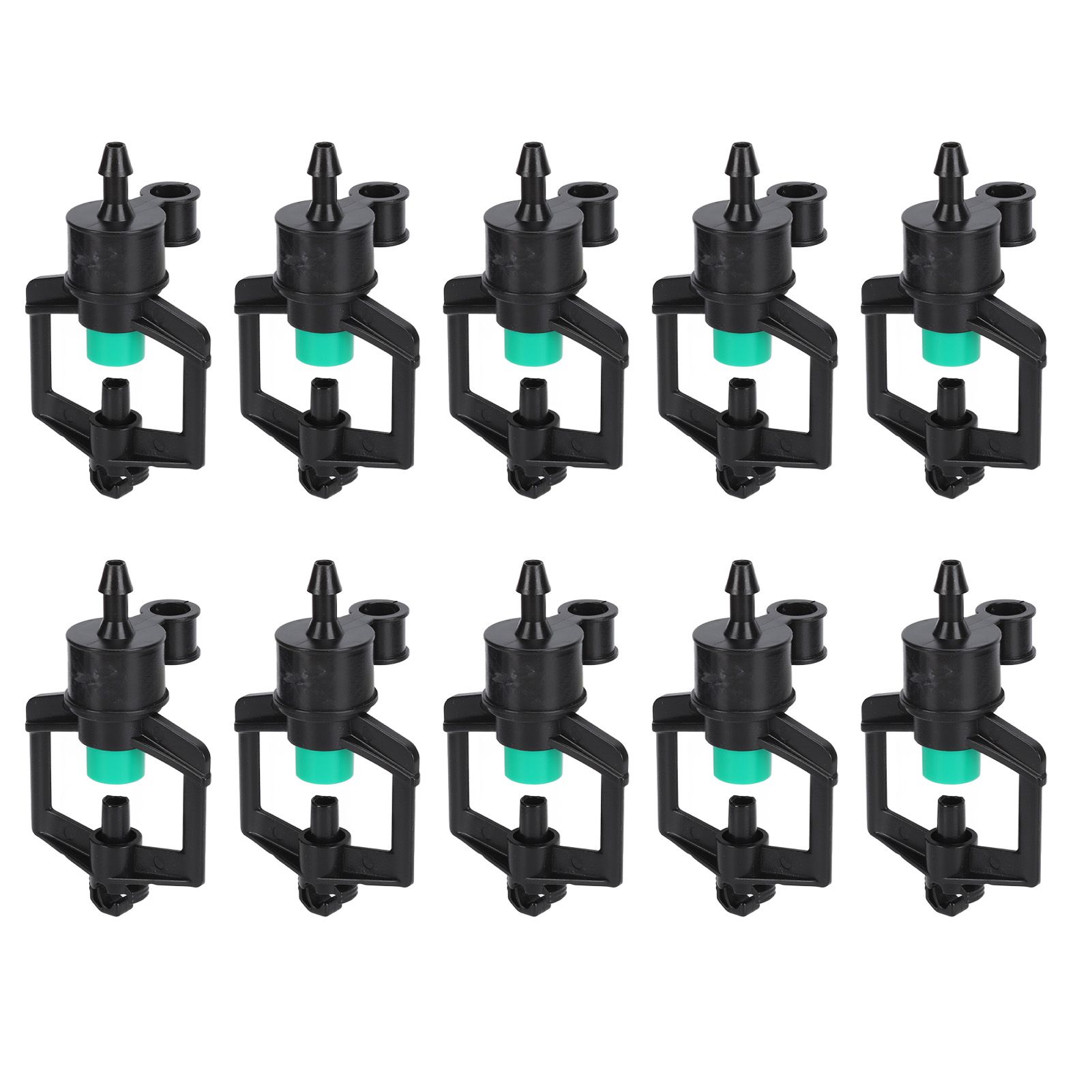 10pcs Watering Drippers 4mm Stable Plastic Irrigation Sprinkler Nozzles with Accessories for Gardening Agriculture - Image 2