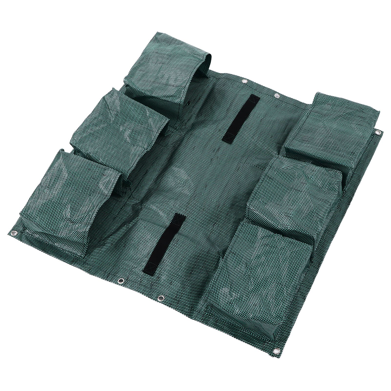 Hanging Garden Double Sided Planter Grow Bags Breathable with 6 Pockets for Garden Fence Home Balcony Decoration - Image 3