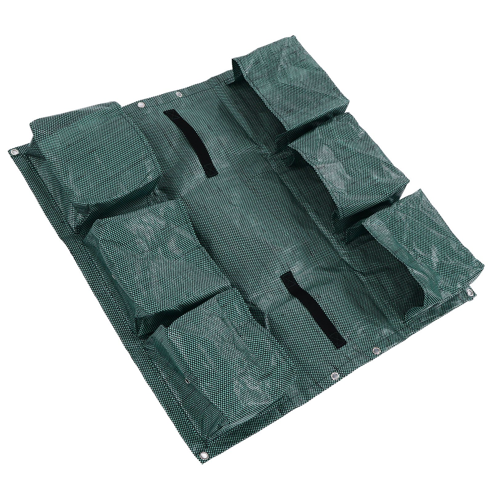Hanging Garden Double Sided Planter Grow Bags Breathable with 6 Pockets for Garden Fence Home Balcony Decoration - Image 4