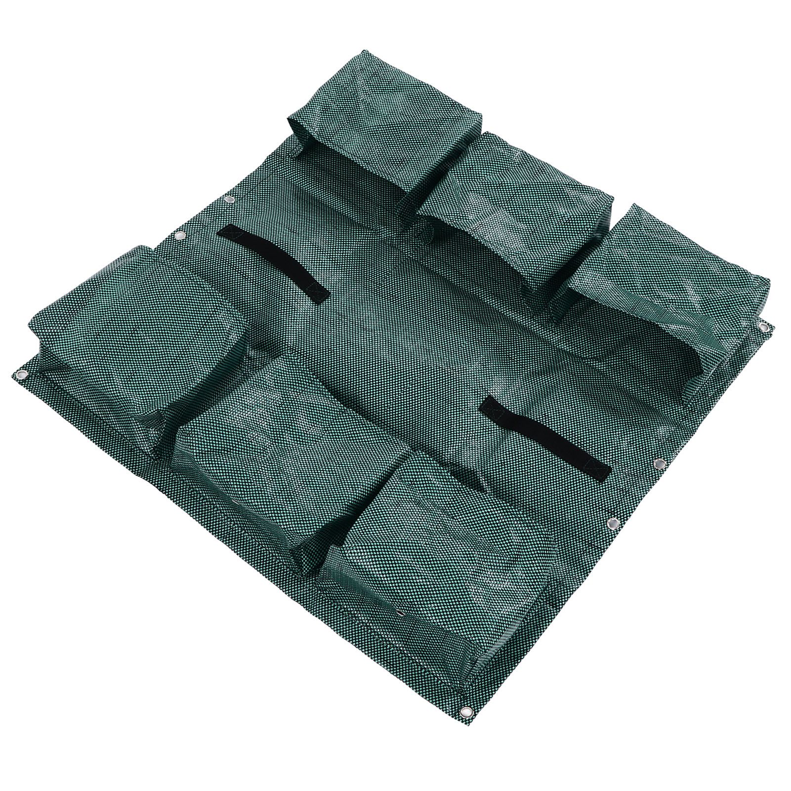 Hanging Garden Double Sided Planter Grow Bags Breathable with 6 Pockets for Garden Fence Home Balcony Decoration - Image 5