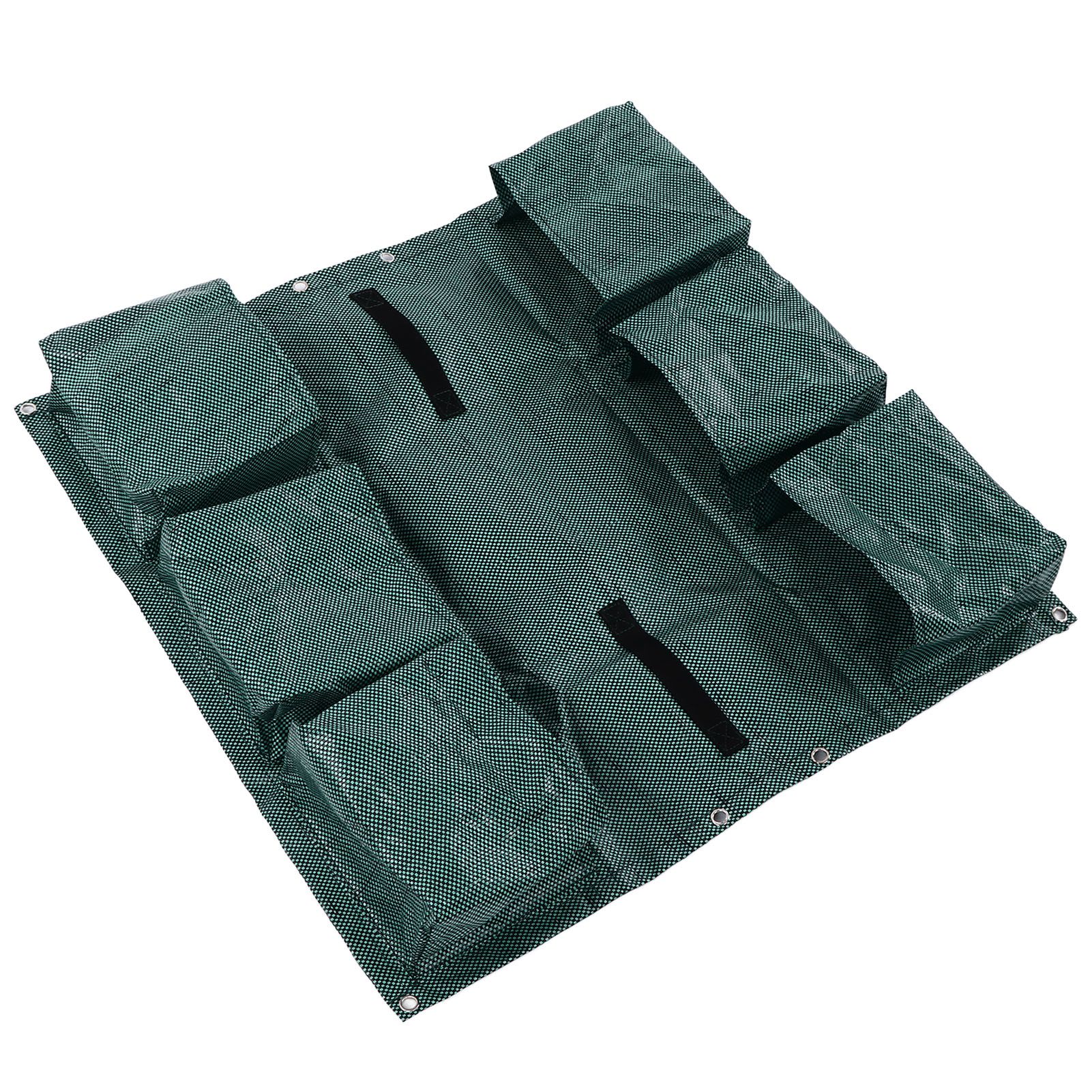 Hanging Garden Double Sided Planter Grow Bags Breathable with 6 Pockets for Garden Fence Home Balcony Decoration - Image 6