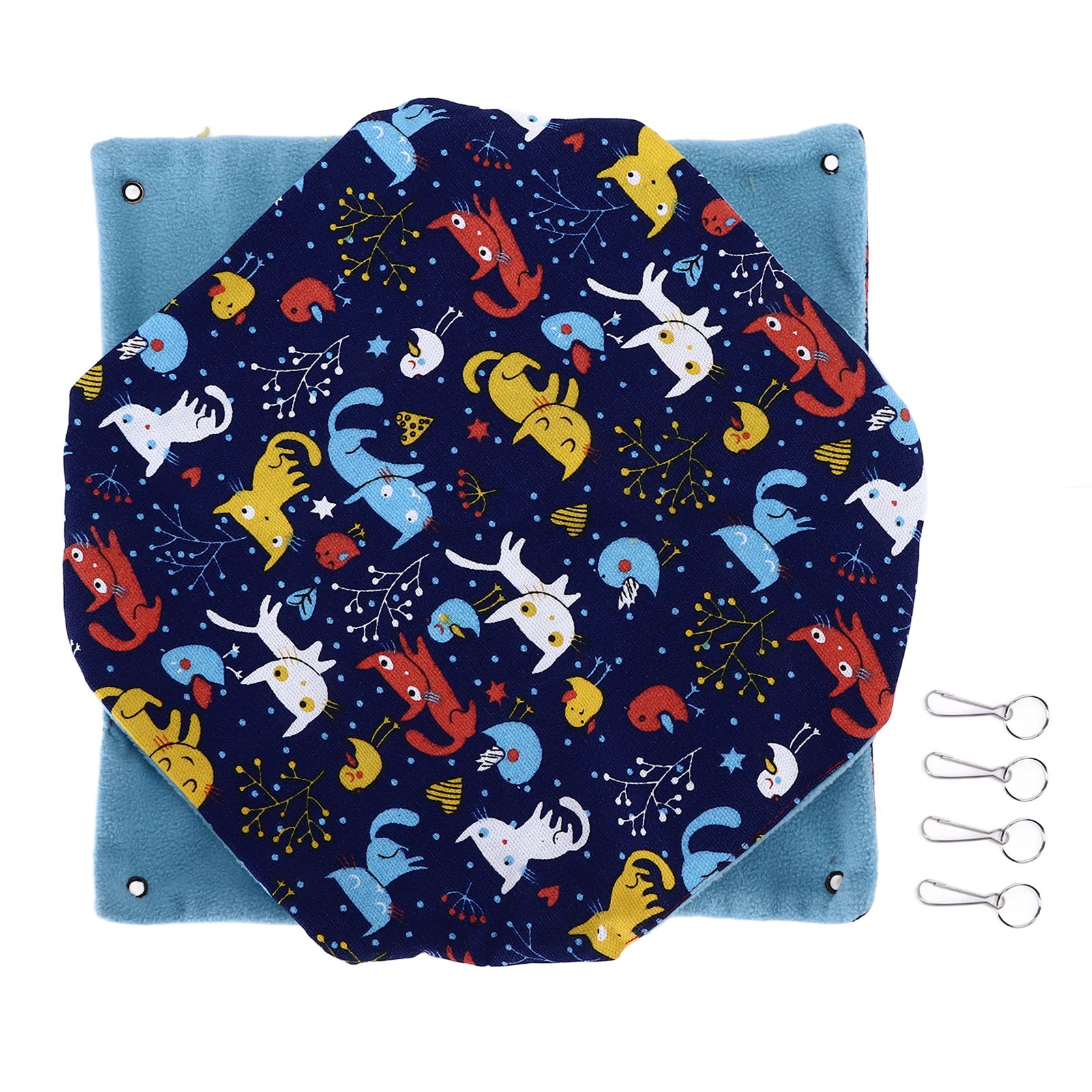 Pet Double Layer Warm Hammock Safe Warm Foldable Hanging Pet Sleeping Bag for Small Pets Hamster - Image 1