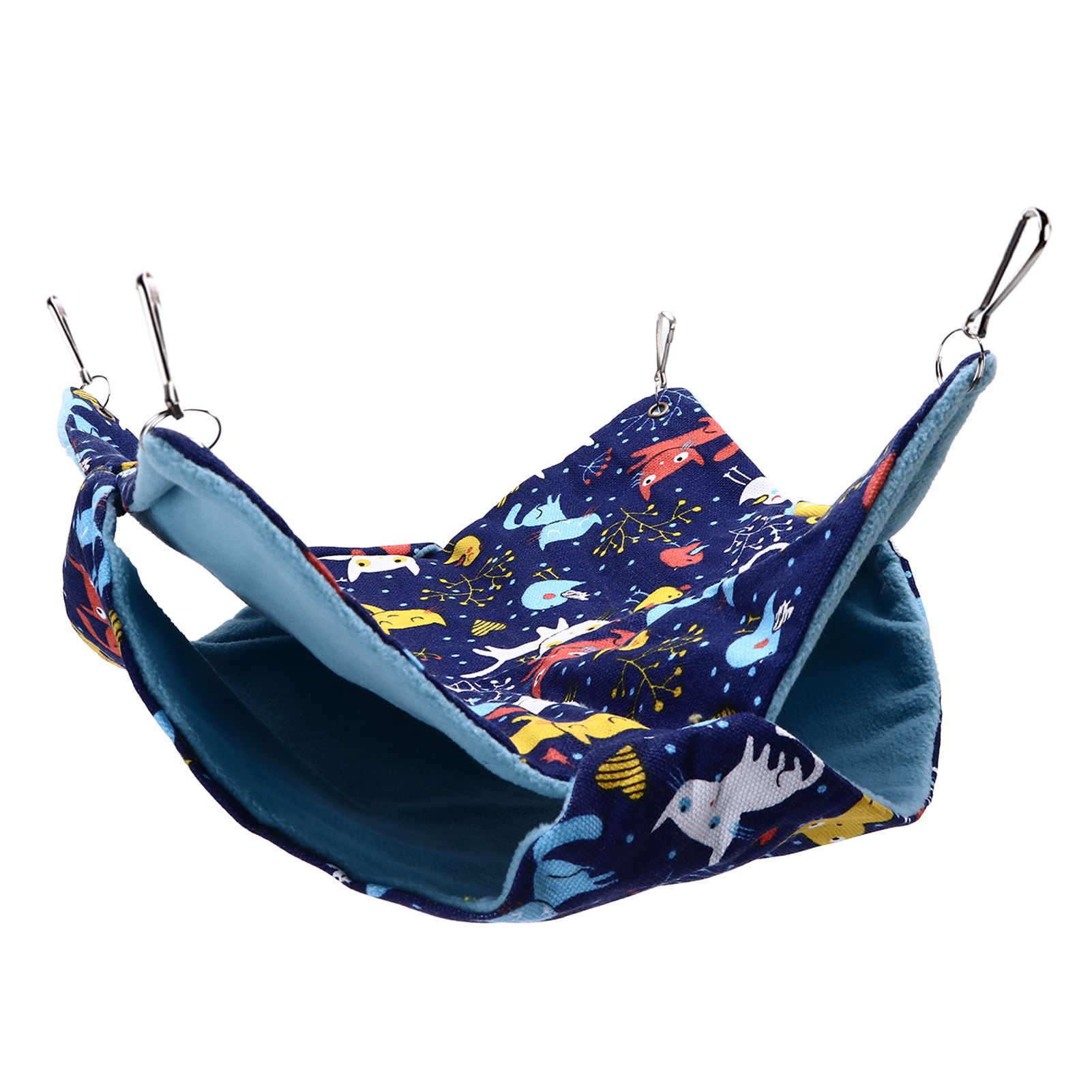 Pet Double Layer Warm Hammock Safe Warm Foldable Hanging Pet Sleeping Bag for Small Pets Hamster - Image 4