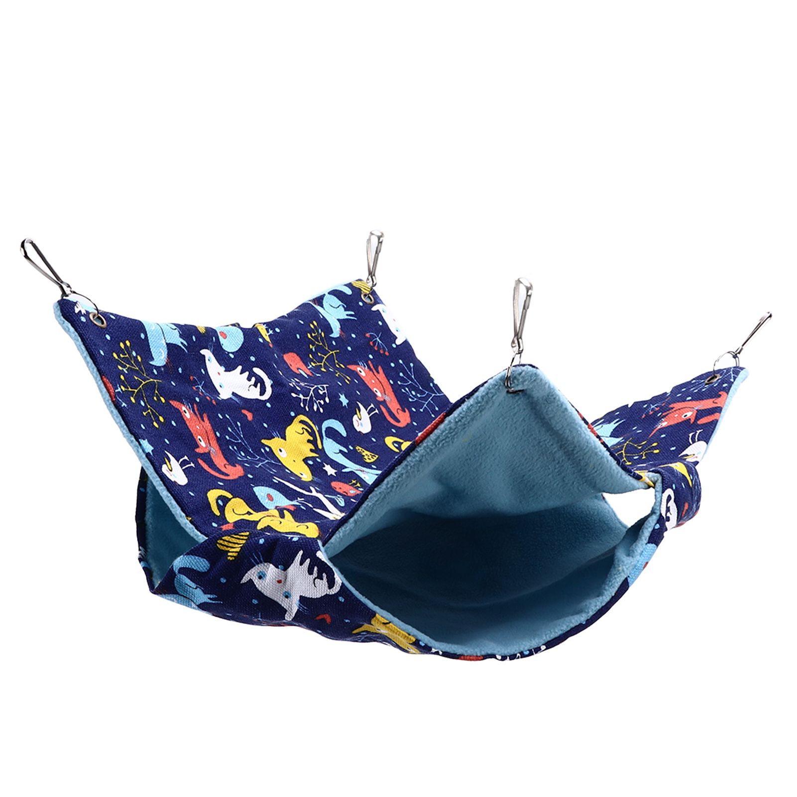 Pet Double Layer Warm Hammock Safe Warm Foldable Hanging Pet Sleeping Bag for Small Pets Hamster - Image 8