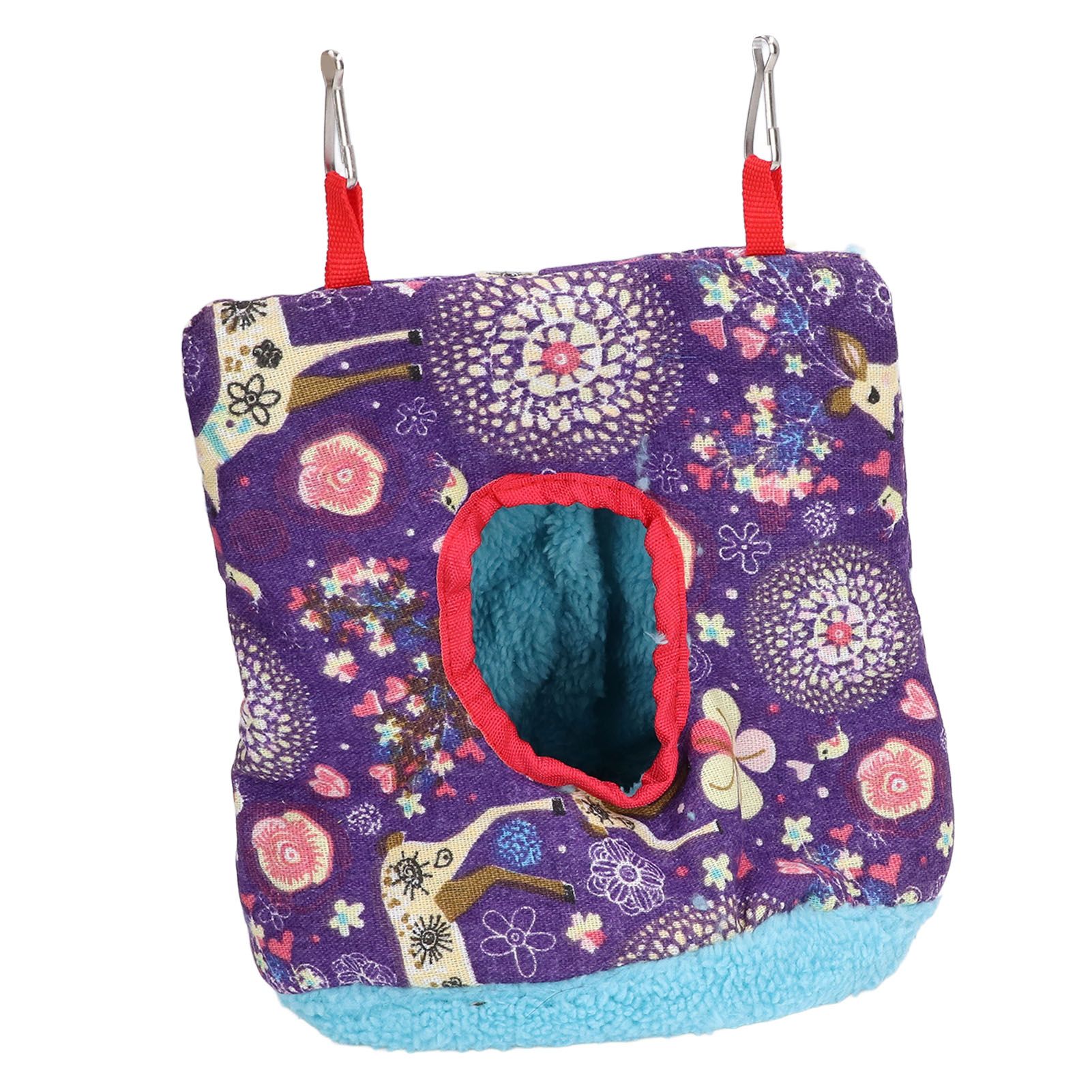 Warm Bird Hammock Plush Soft Foldable Round Bird Hanging Nest for Parrots Parakeet - Image 8