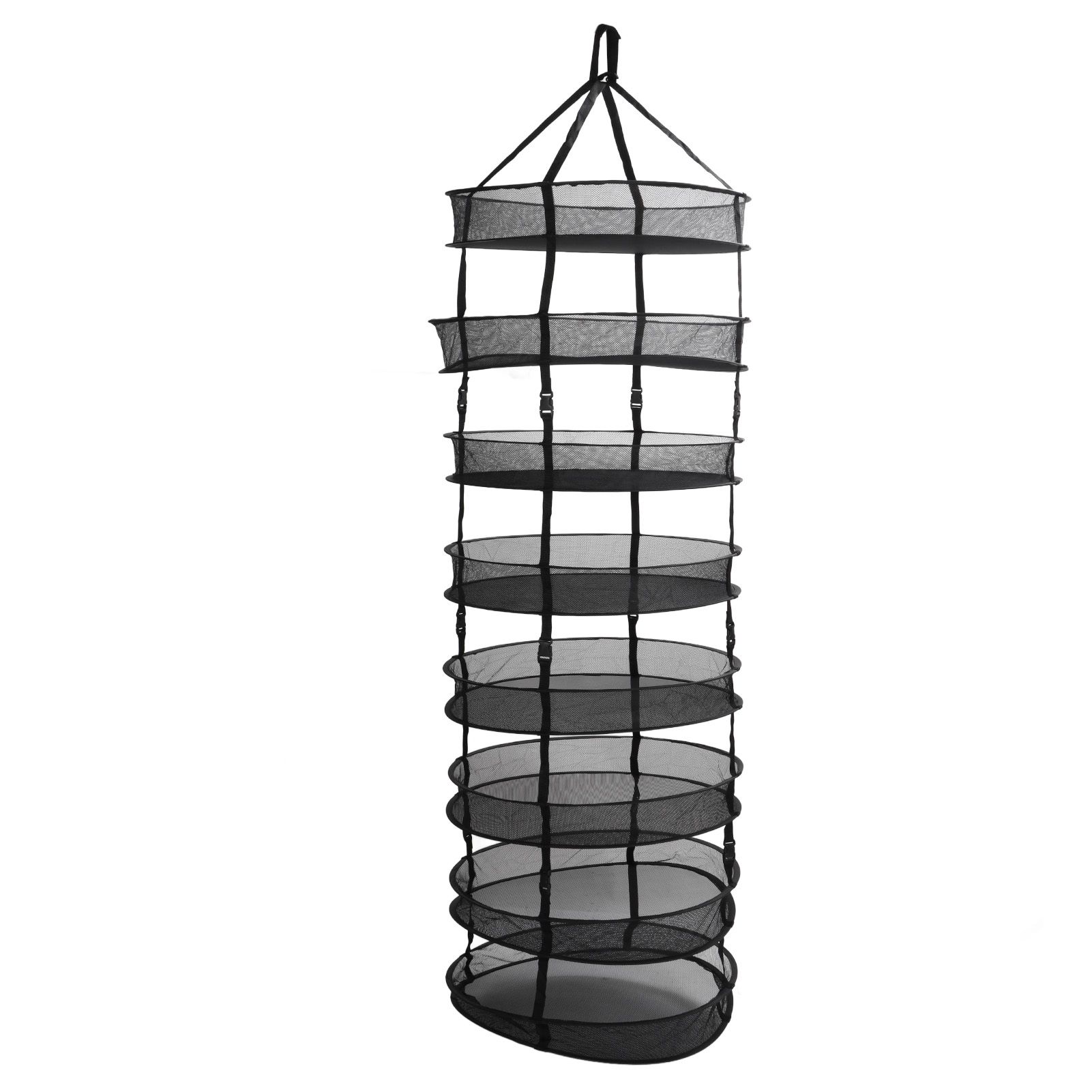 8 Layer Hanging Herb Buds Dry Net Detachable Collapsible Mesh Hydroponics Plant Drying Rack Net - Image 3