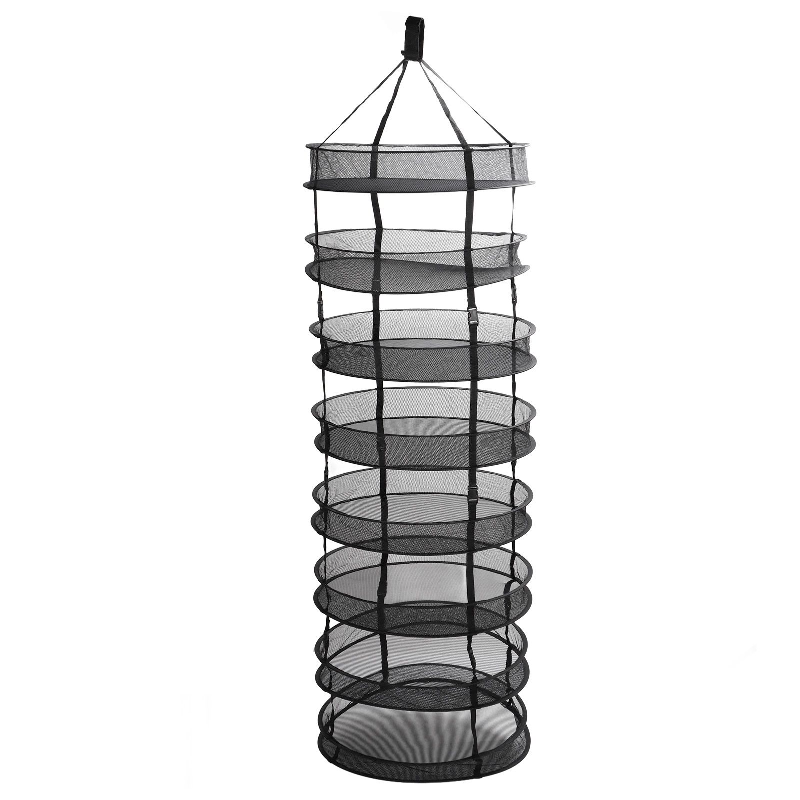 8 Layer Hanging Herb Buds Dry Net Detachable Collapsible Mesh Hydroponics Plant Drying Rack Net - Image 6