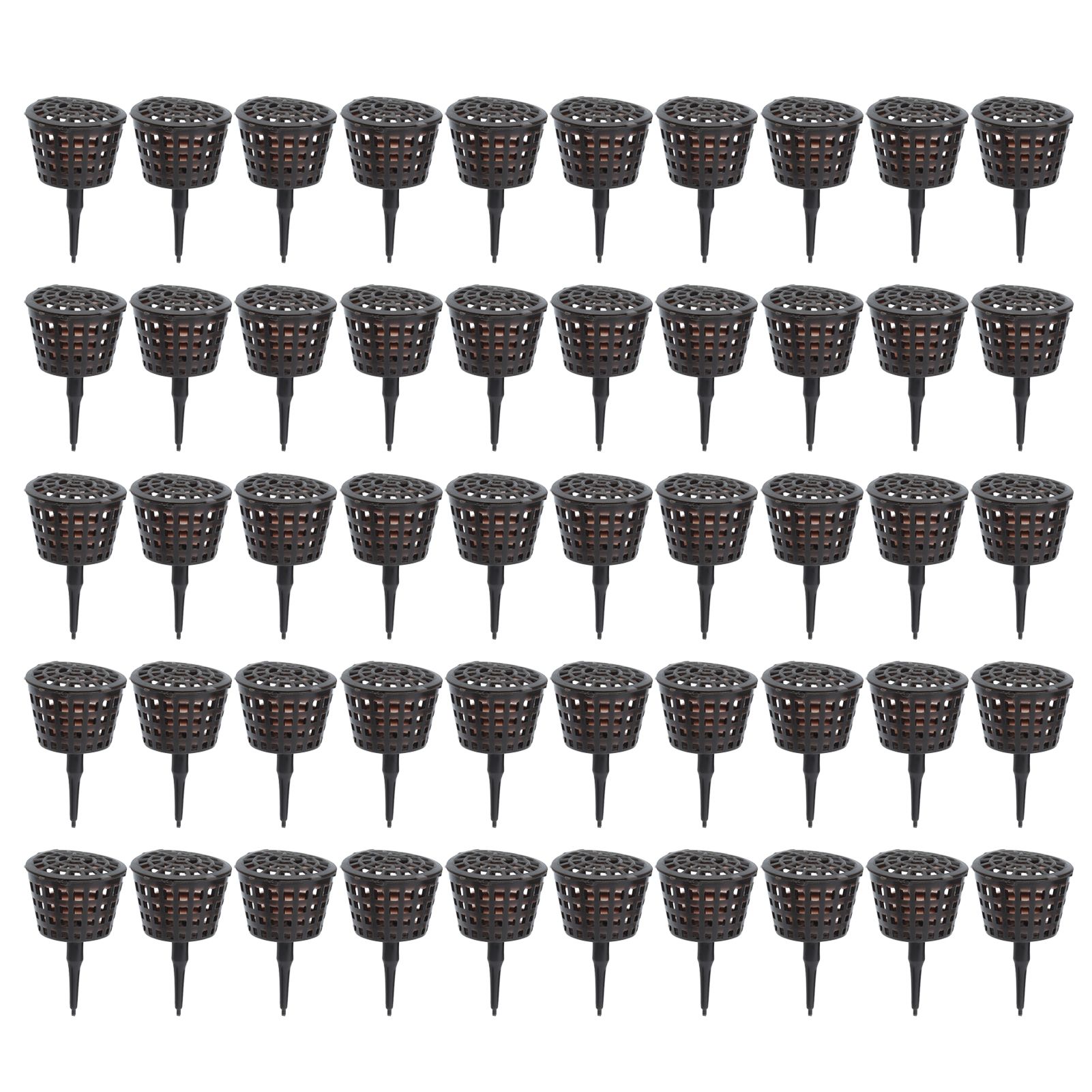 50Pcs Fertilizer Basket Plastic Sturdy Durable Planting Fertilization Box for Potted Plants Home Balconies Garden - Image 1