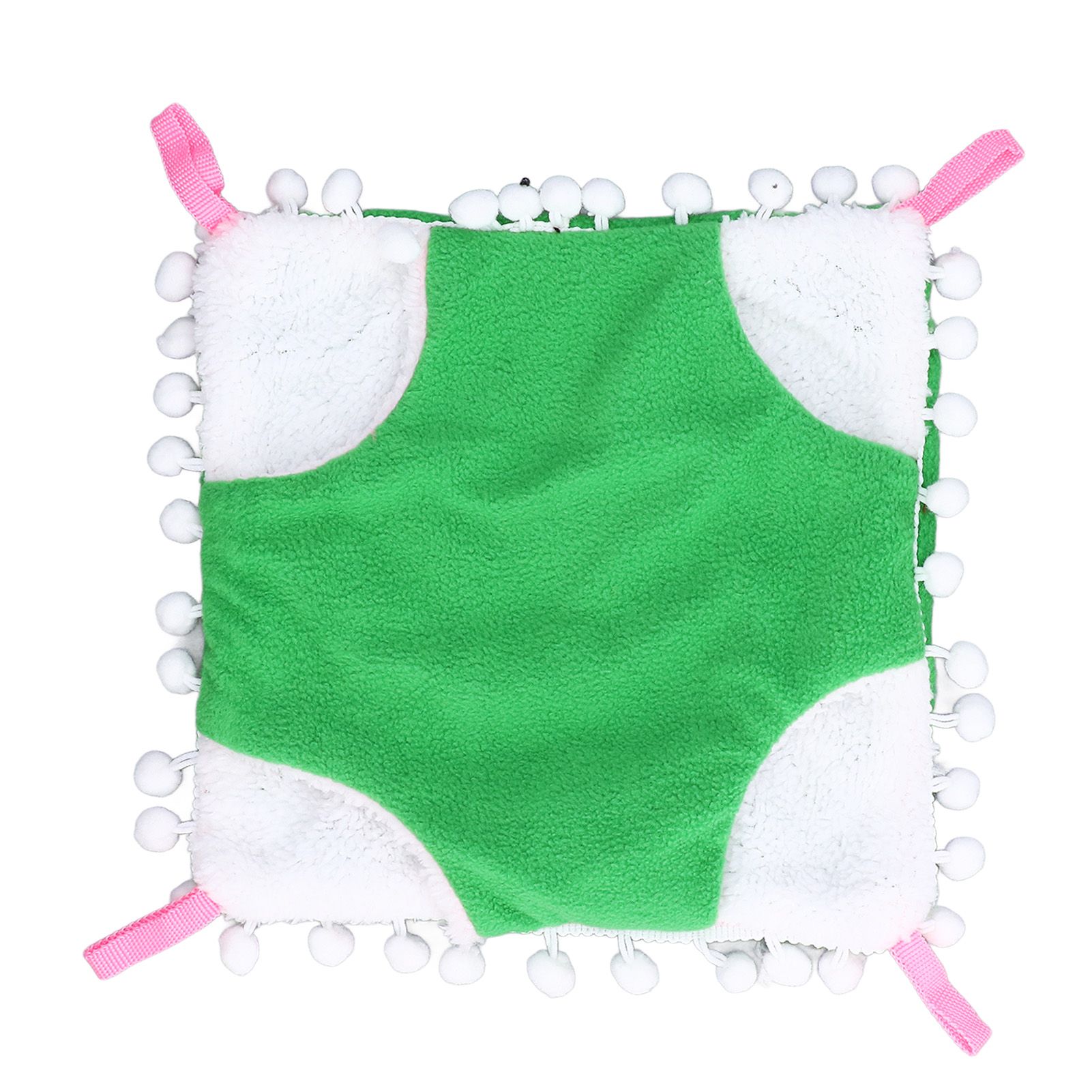 Small Pet Cage Hammock Parrot Warm Hanging Hammock Bird Nest Hut Bed for Hamsters Sugar Gliders Golden HamsterL Green - Image 2