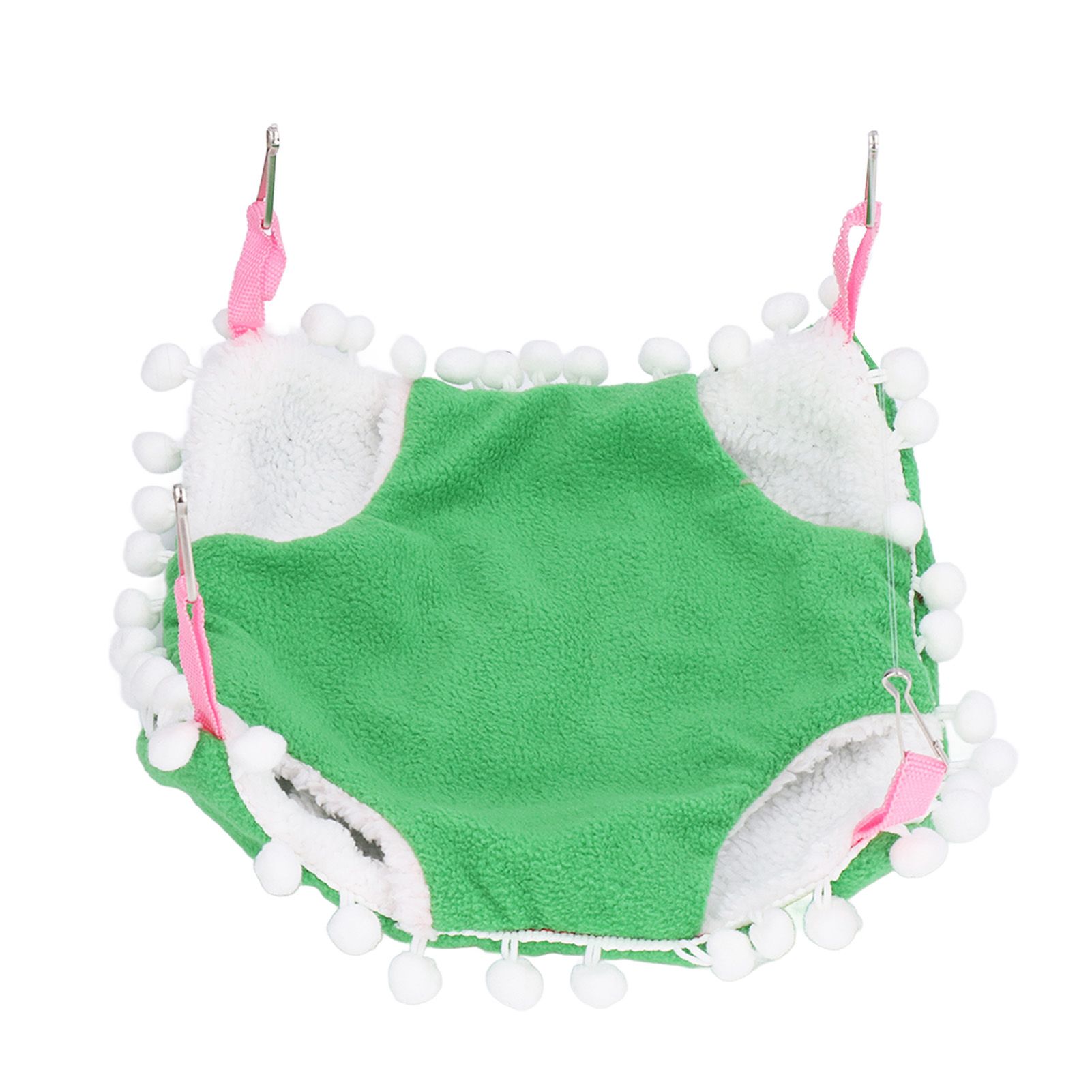 Small Pet Cage Hammock Parrot Warm Hanging Hammock Bird Nest Hut Bed for Hamsters Sugar Gliders Golden HamsterL Green - Image 7