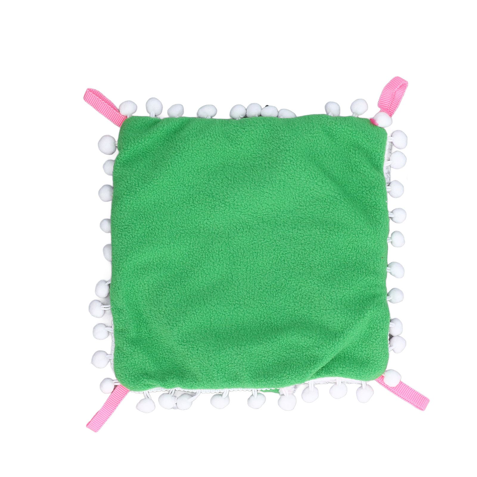 Small Pet Cage Hammock Parrot Warm Hanging Hammock Bird Nest Hut Bed for Hamsters Sugar Gliders Golden HamsterL Green - Image 8