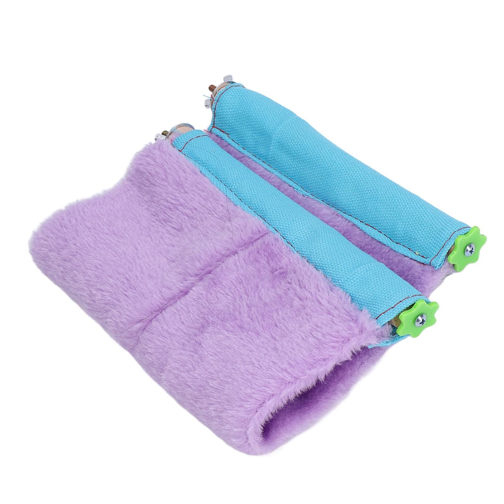 Bird Bed Chinchilla Honey Glider Flying Parrot Portable Soft Warm Hanging Hammock NestPurple - Image 7
