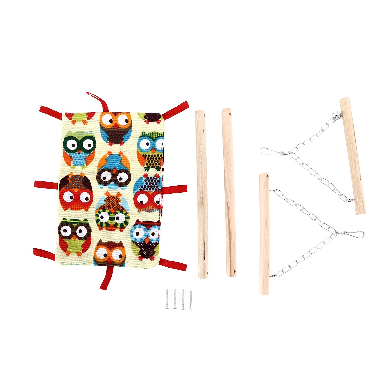 Bird Game Bed Hook Design Save Space Foldable Portable Soft Comfortable Hangable Parakeet Hammock for Home Travelling - Image 1