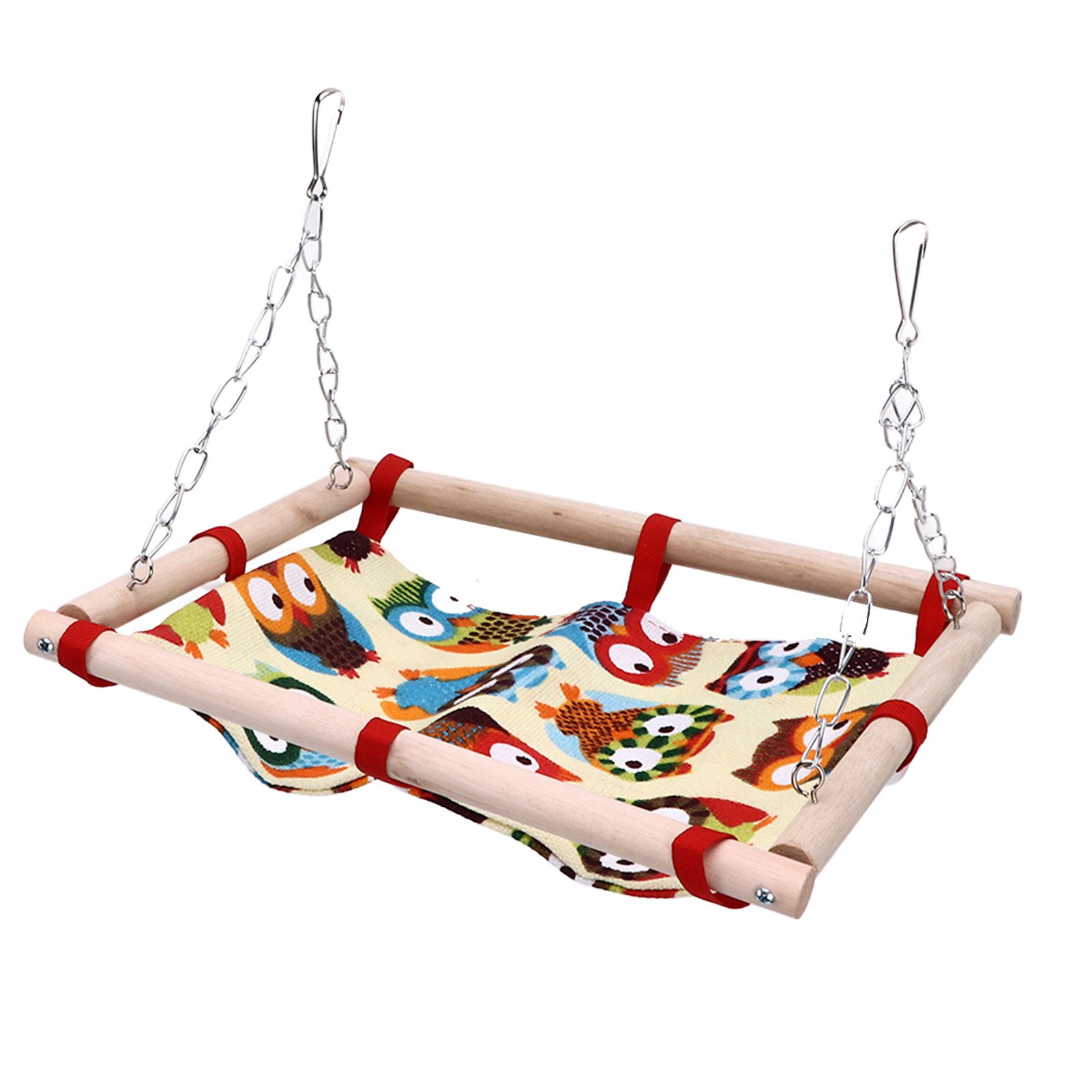 Bird Game Bed Hook Design Save Space Foldable Portable Soft Comfortable Hangable Parakeet Hammock for Home Travelling - Image 3