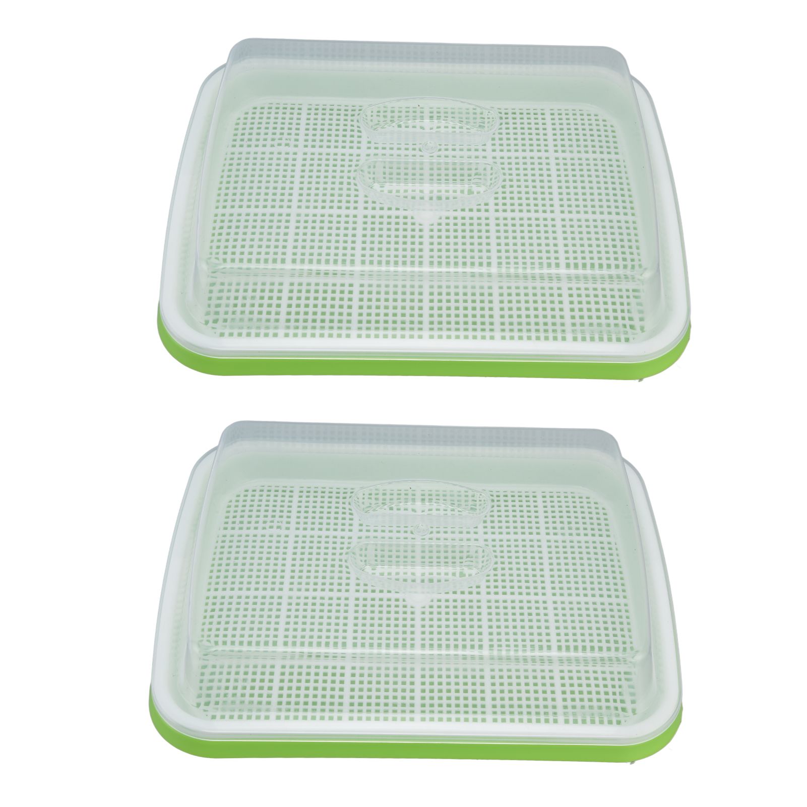 Sprouting Tray Transparent Lid Dense Small Holes Fine Workmanship Plastic Material Seed Sprouter - Image 2