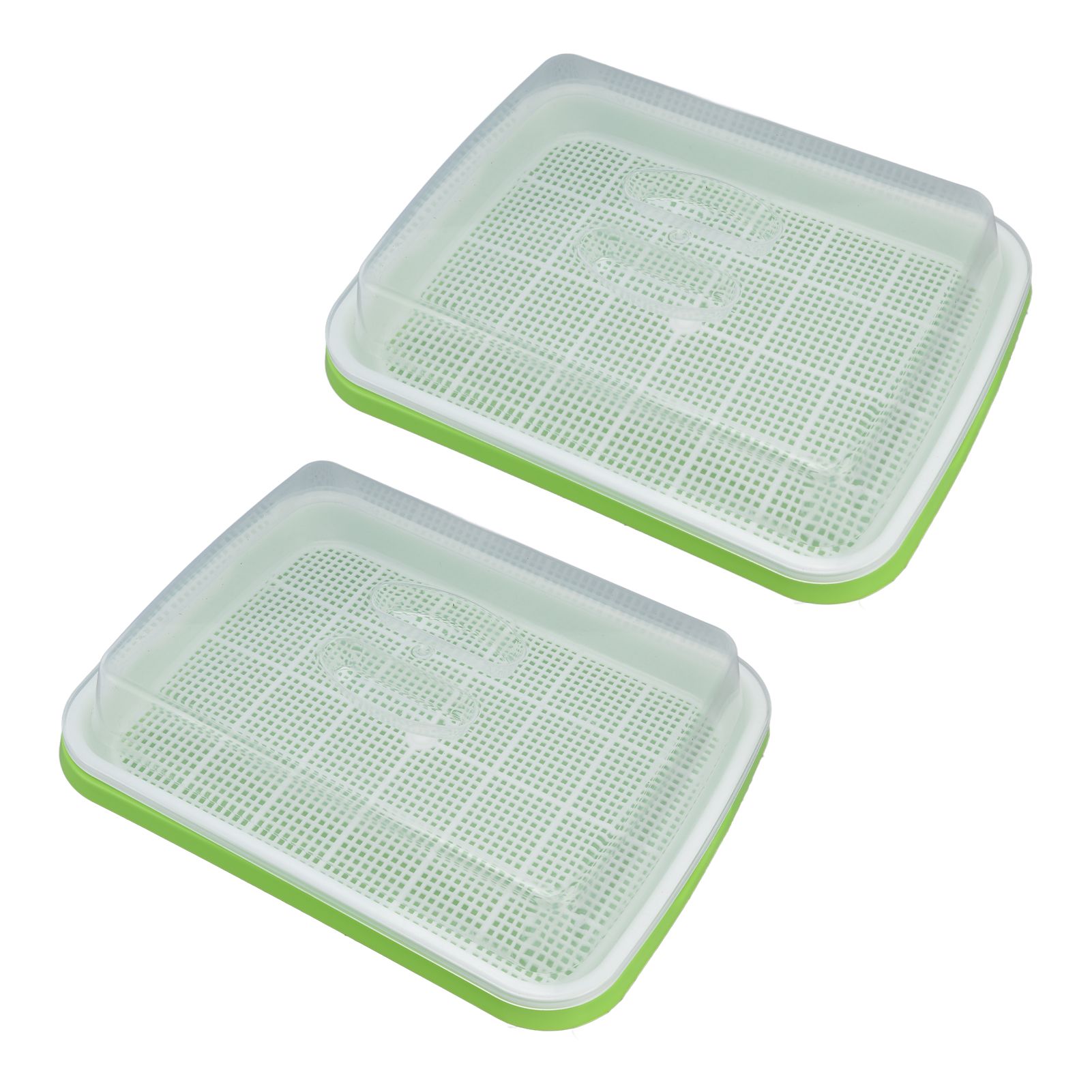 Sprouting Tray Transparent Lid Dense Small Holes Fine Workmanship Plastic Material Seed Sprouter - Image 3