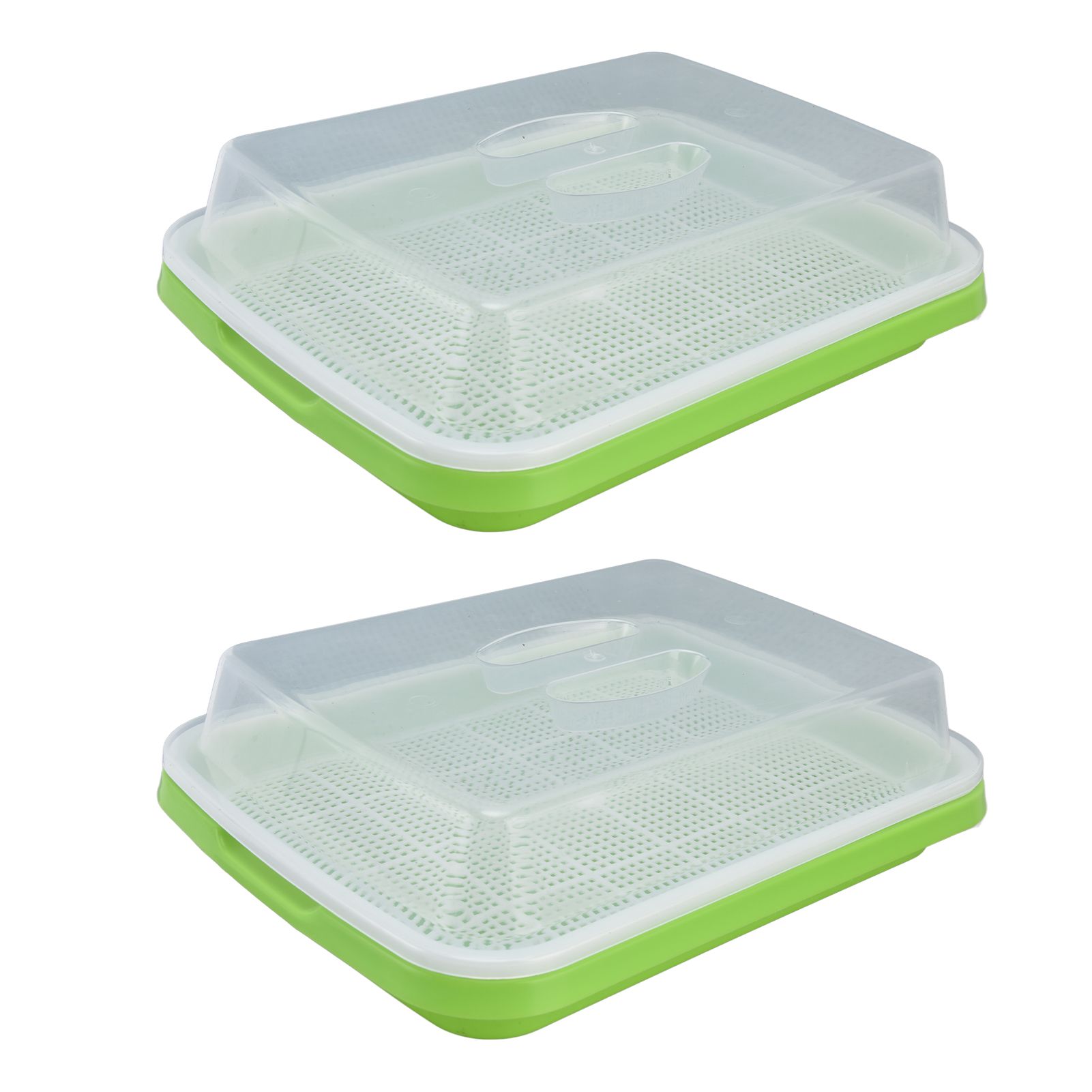 Sprouting Tray Transparent Lid Dense Small Holes Fine Workmanship Plastic Material Seed Sprouter - Image 6