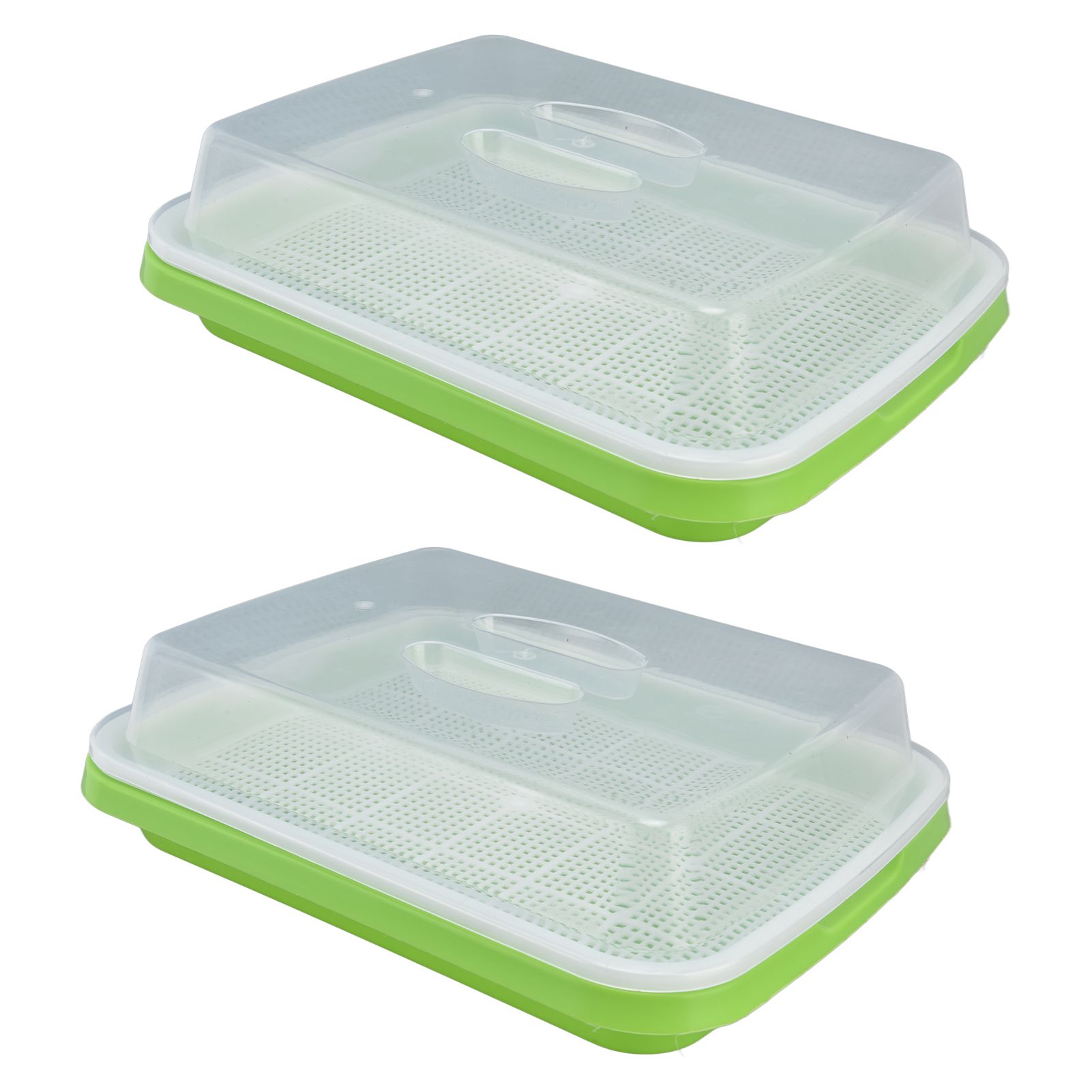 Sprouting Tray Transparent Lid Dense Small Holes Fine Workmanship Plastic Material Seed Sprouter - Image 7