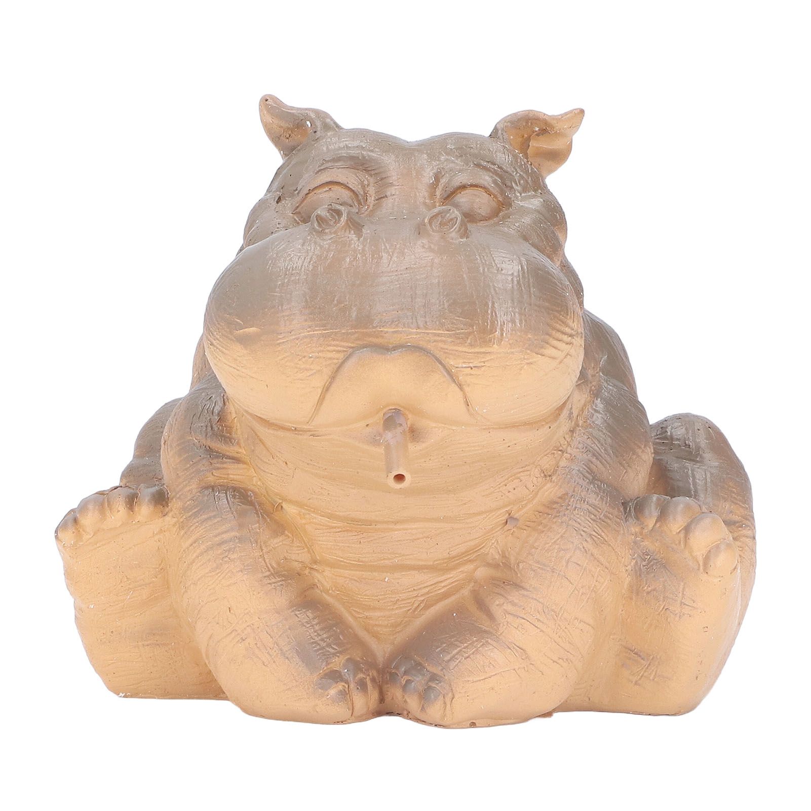 Hippo Decor Hippo Appearance Fine Workmanship Resin Material Small Volume Pond Spitters - Image 1