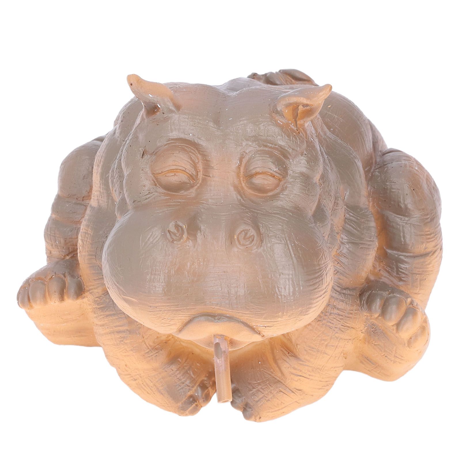 Hippo Decor Hippo Appearance Fine Workmanship Resin Material Small Volume Pond Spitters - Image 3