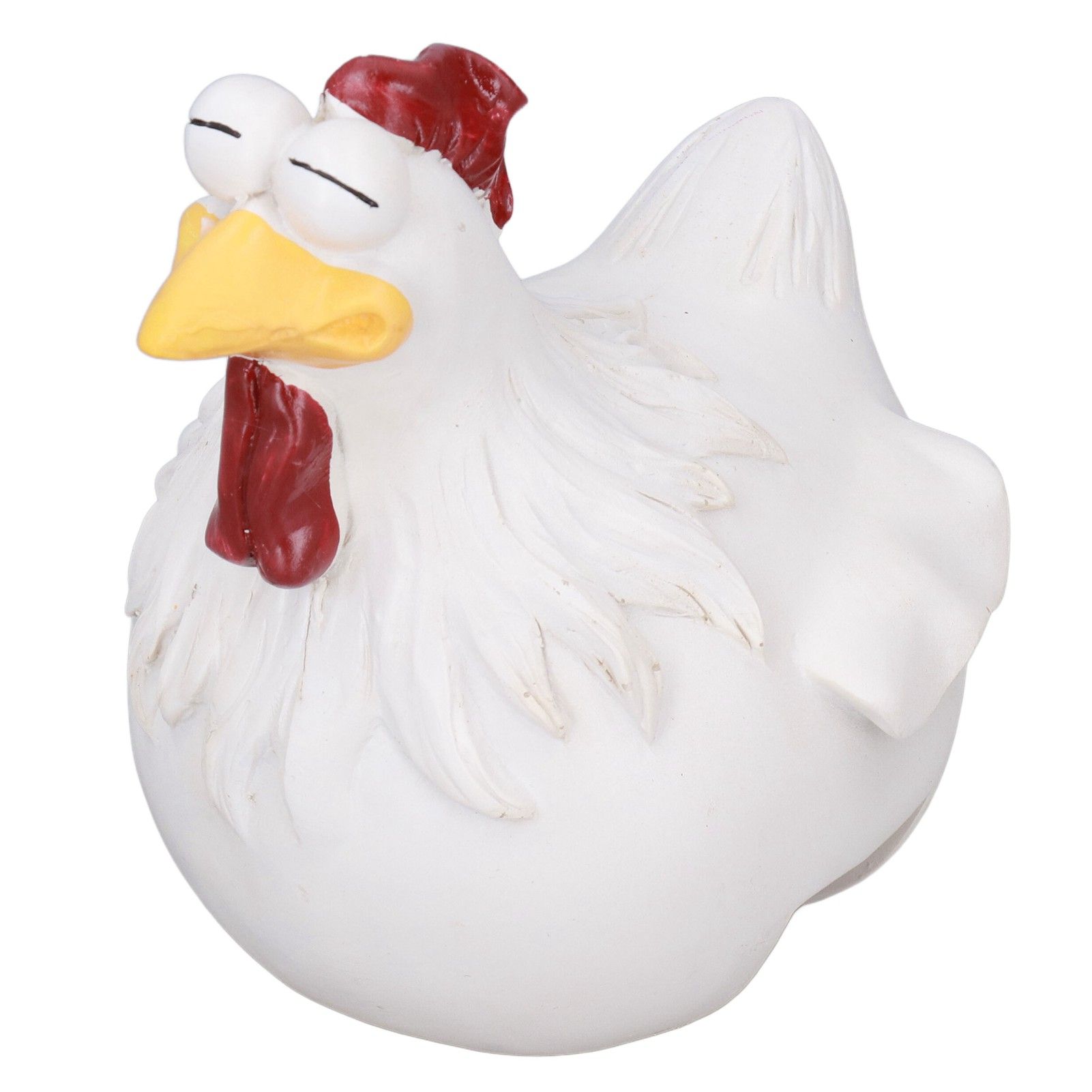Big Eye Chicken Ornaments Funny Chicken Statues for Garden Stairs Farm Patio BackyardA - Image 1