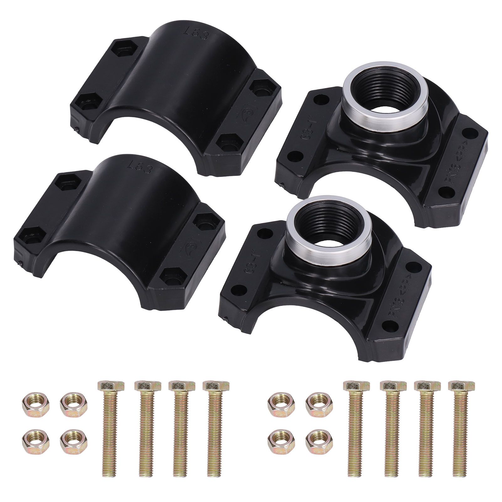 4 Sets Water Drain Saddle Plastic Pipe Additional Quick Connector Tee Kit G1 Female Thread - Image 1