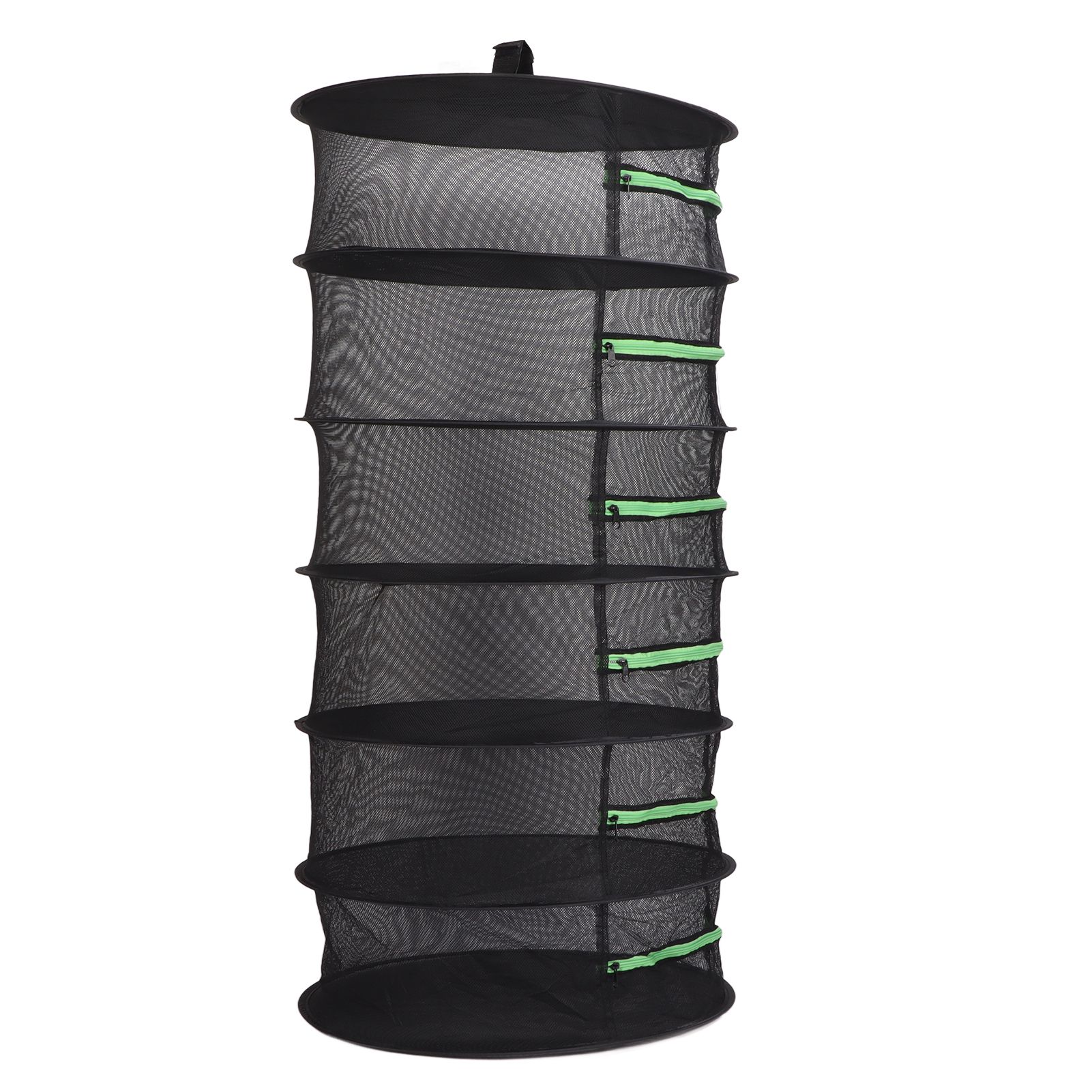 Herb Drying Rack Breathable Mesh Hanging Foldable Dryer with Zippers Ring for Garden Plant - Image 6