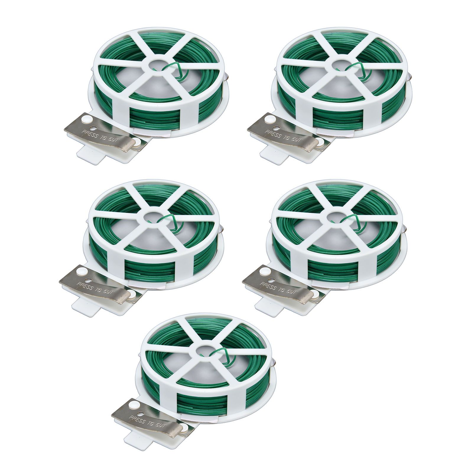 6Pcs Green Tie Wire Gardening Twist Tie Climbing Vine Tie Wire for DIY Flower Fixed Plant Support - Image 3