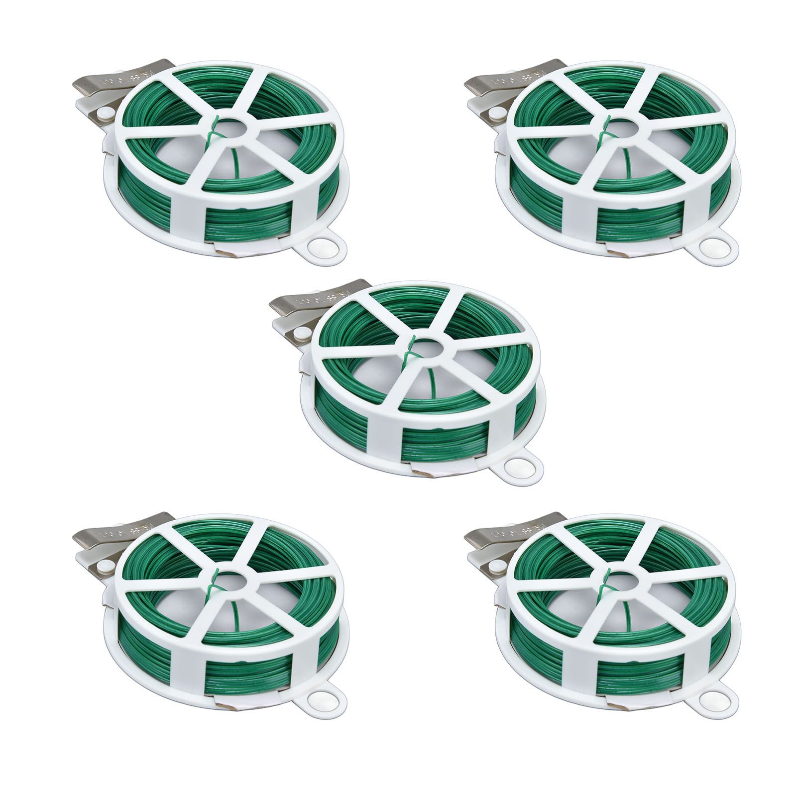 6Pcs Green Tie Wire Gardening Twist Tie Climbing Vine Tie Wire for DIY Flower Fixed Plant Support - Image 6