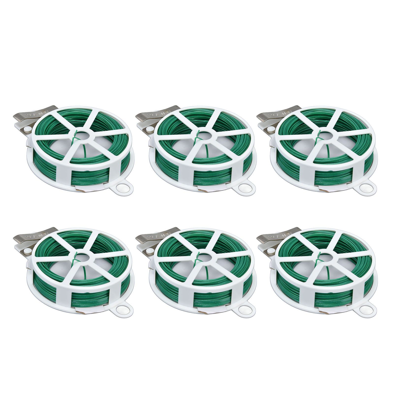 6Pcs Green Tie Wire Gardening Twist Tie Climbing Vine Tie Wire for DIY Flower Fixed Plant Support - Image 7
