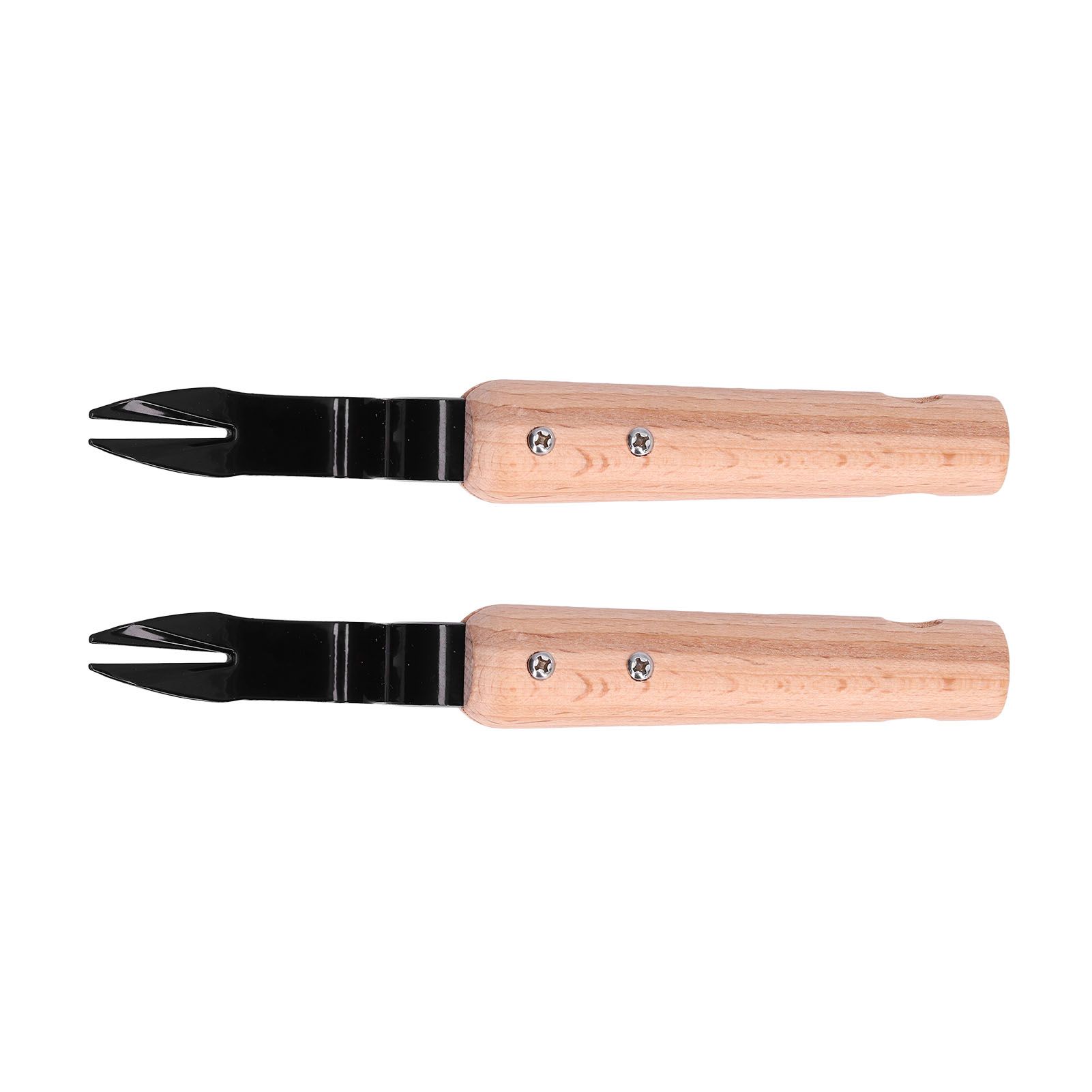 2Pcs Forked Head Hand Weeder Puller Wood Handle Remove Weeds Shovel Garden Weeding Fork Trimming Tools Planting Gadgets - Image 3