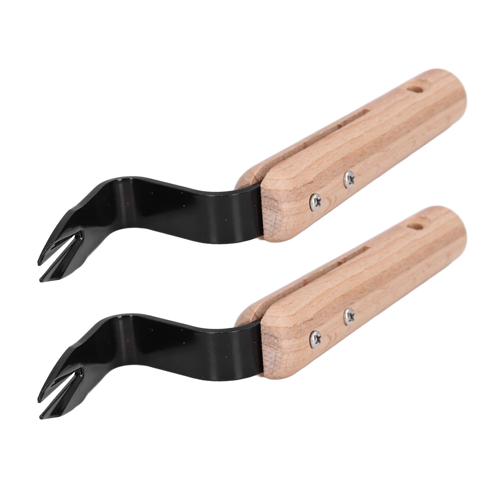2Pcs Forked Head Hand Weeder Puller Wood Handle Remove Weeds Shovel Garden Weeding Fork Trimming Tools Planting Gadgets - Image 4