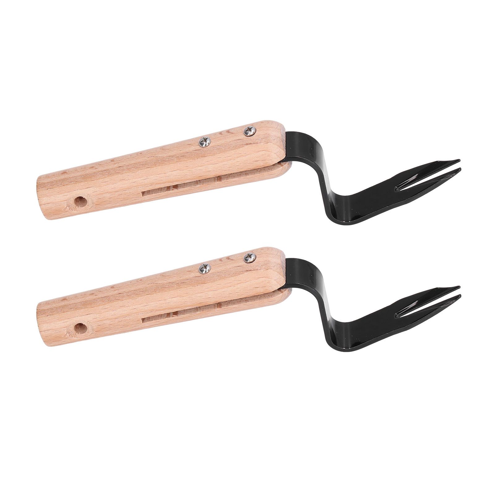 2Pcs Forked Head Hand Weeder Puller Wood Handle Remove Weeds Shovel Garden Weeding Fork Trimming Tools Planting Gadgets - Image 8