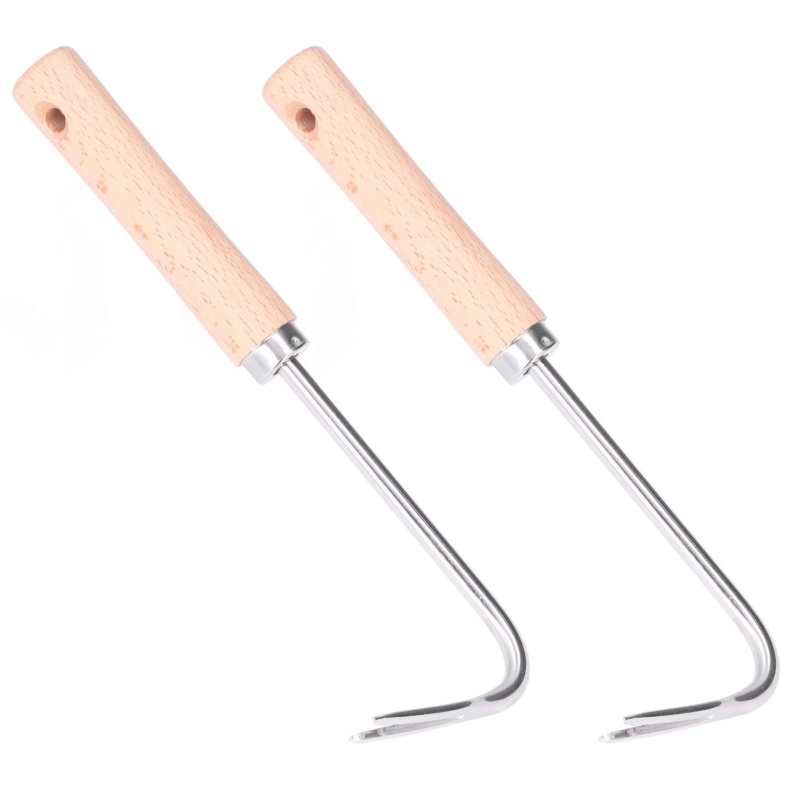 2pcs Garden Weeder Lightweight Efficient Labor Saving Ergonomic Design Small Compact Digging Supplies - Image 2