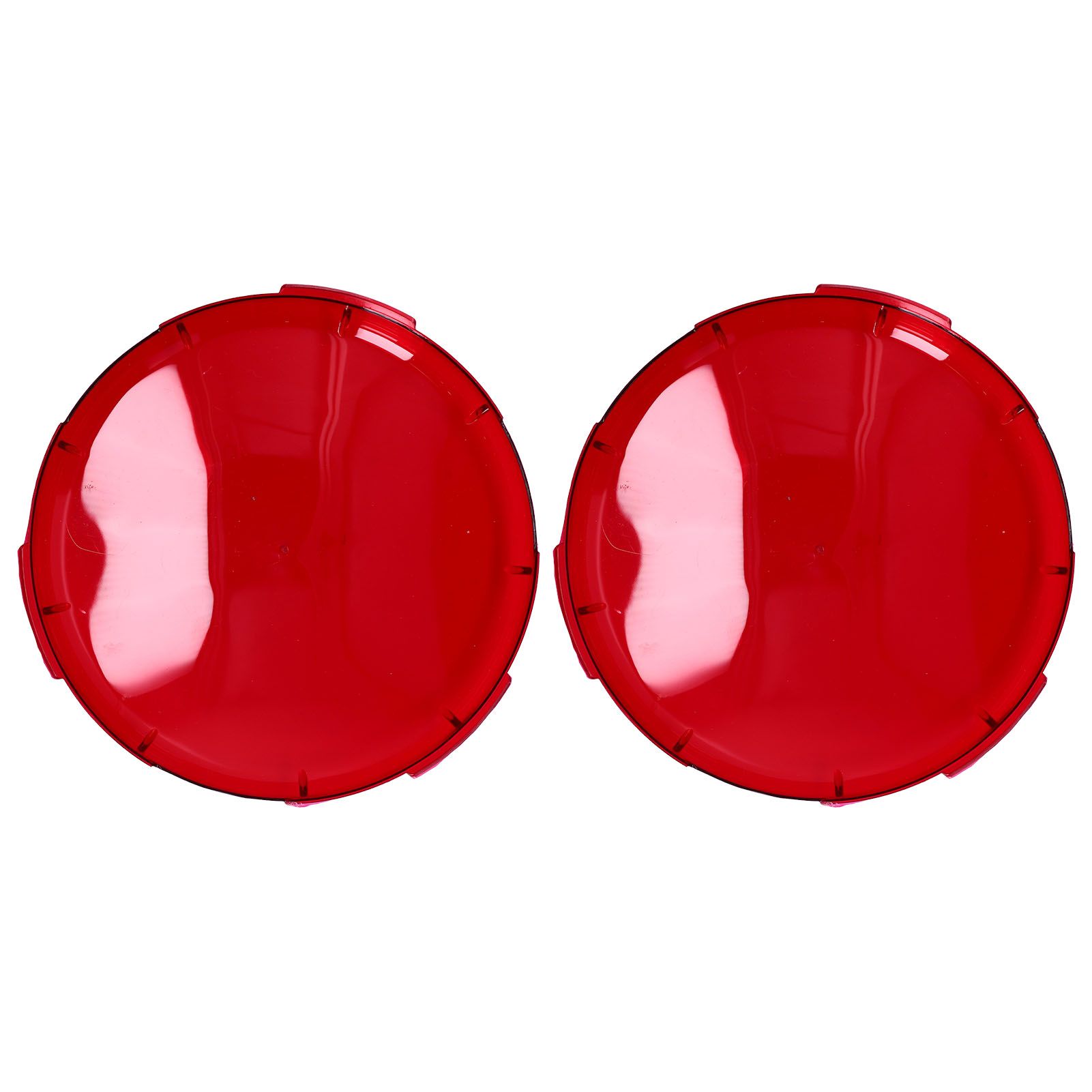 2Pcs Pool Lens Cover Plastic Red Transparent Underwater Light Lens Covers for Spa Lights 19cm - Image 1