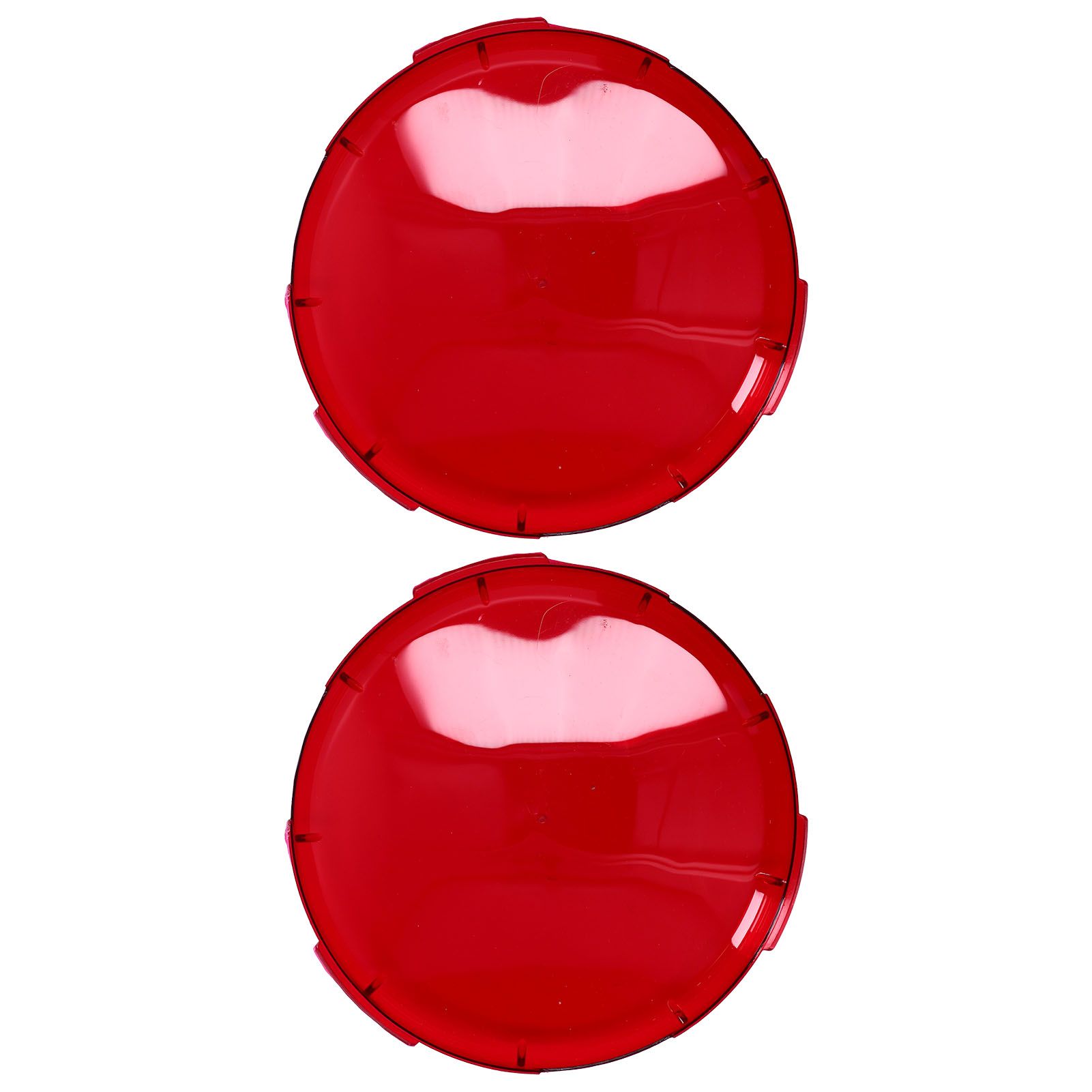 2Pcs Pool Lens Cover Plastic Red Transparent Underwater Light Lens Covers for Spa Lights 19cm - Image 2