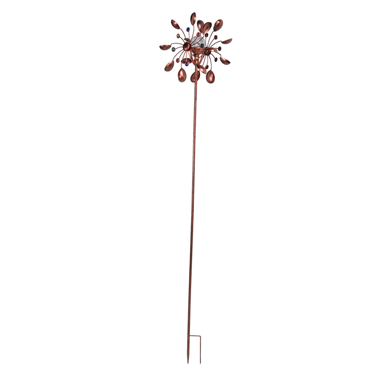Solar Wind Spinners Multi Color LED Lights Garden Wind Catcher Windmill for Courtyard - Image 6