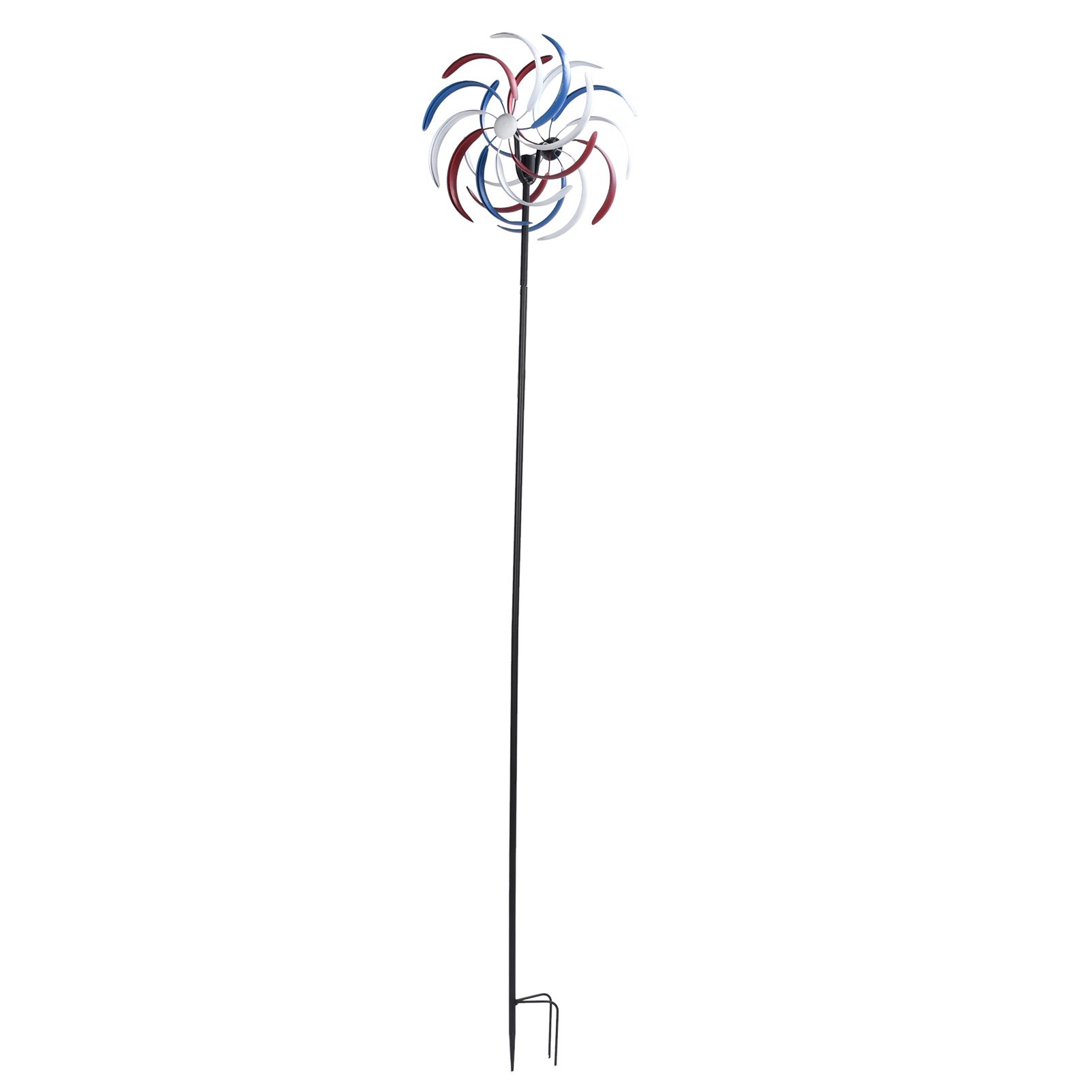 Outdoor Metal Wind Spinners LED Light Solar Powered Windmill for Yard Garden Lawns Decoration - Image 6